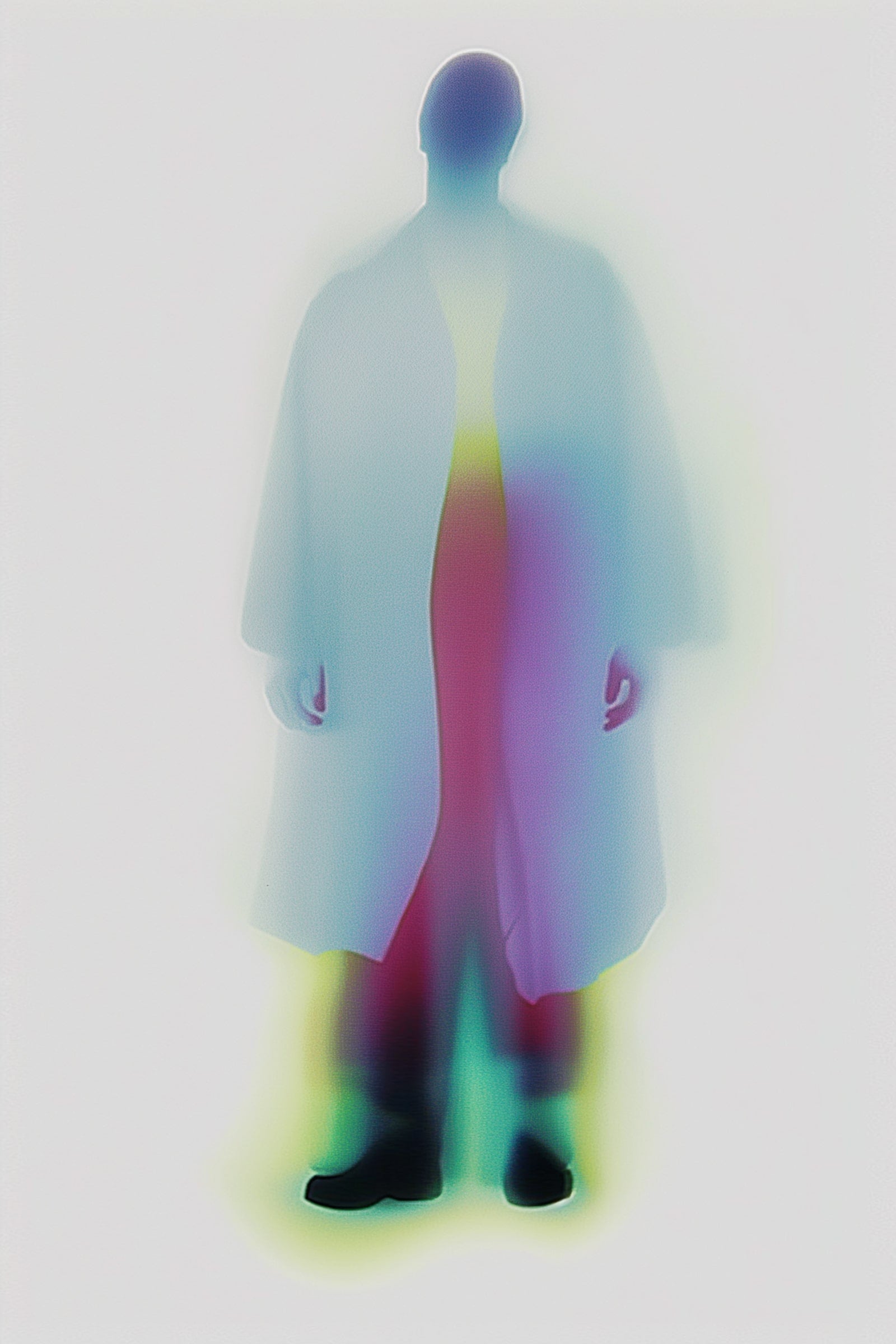 Grafik von einer holografischen Person