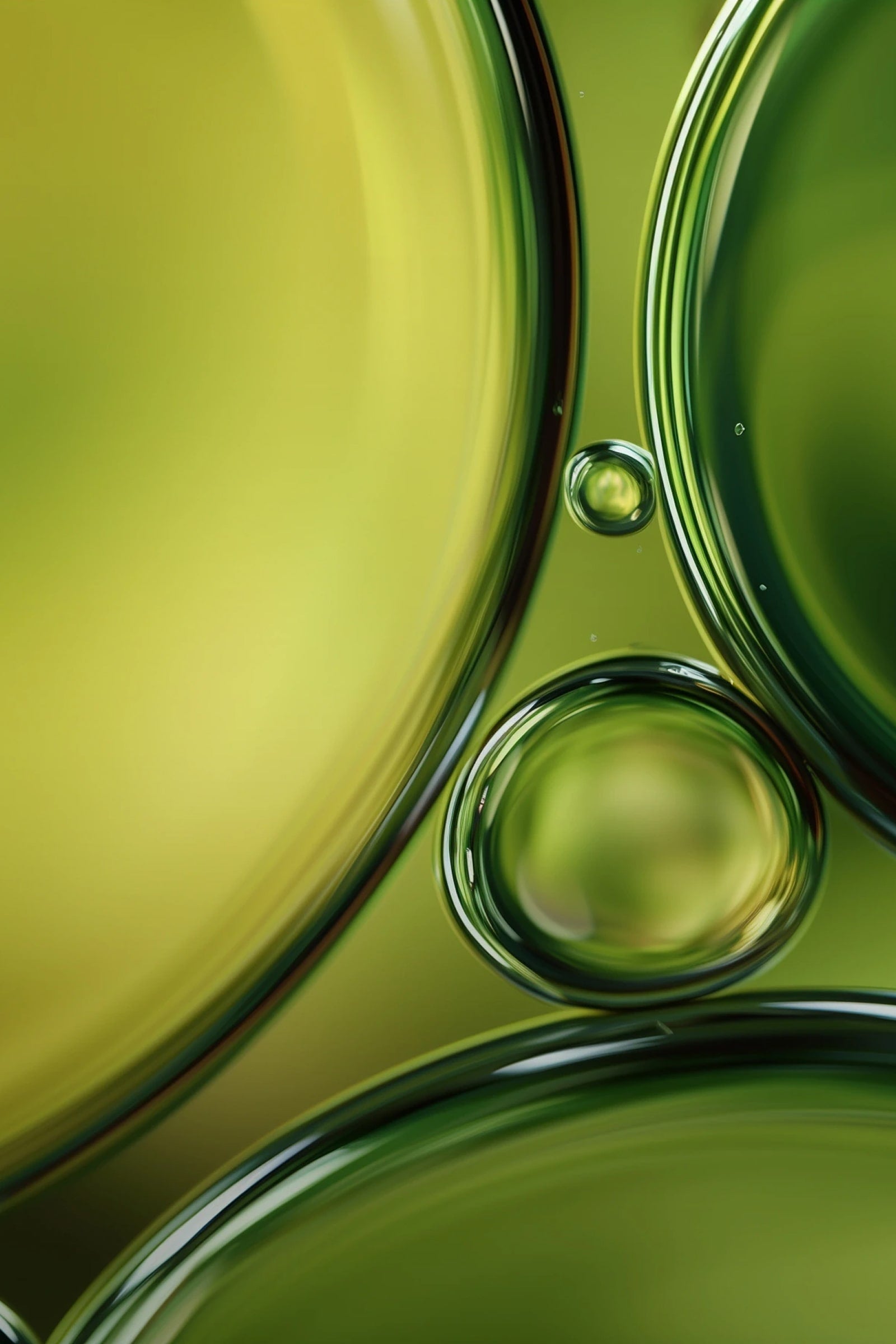 Grünes Bild mit Wassertropfen