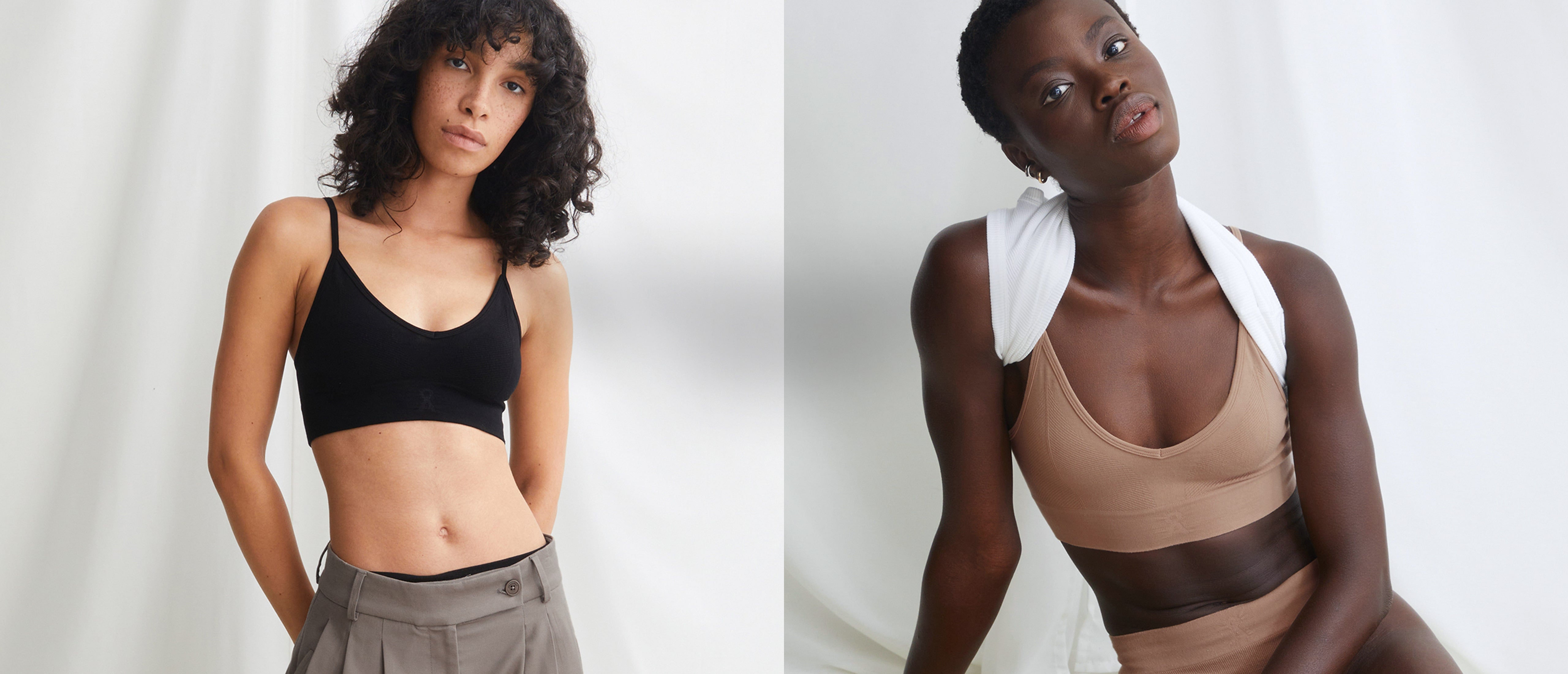 Zwei Models tragen das BRALAA SEAMAALA Bralette.