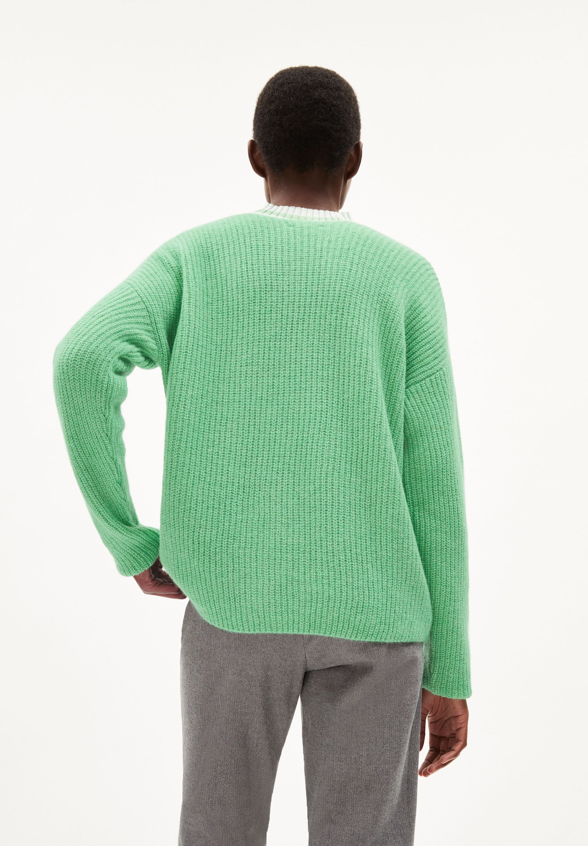 SIAANA Strick Pullover Loose Fit aus Alpaka-Woll Mix