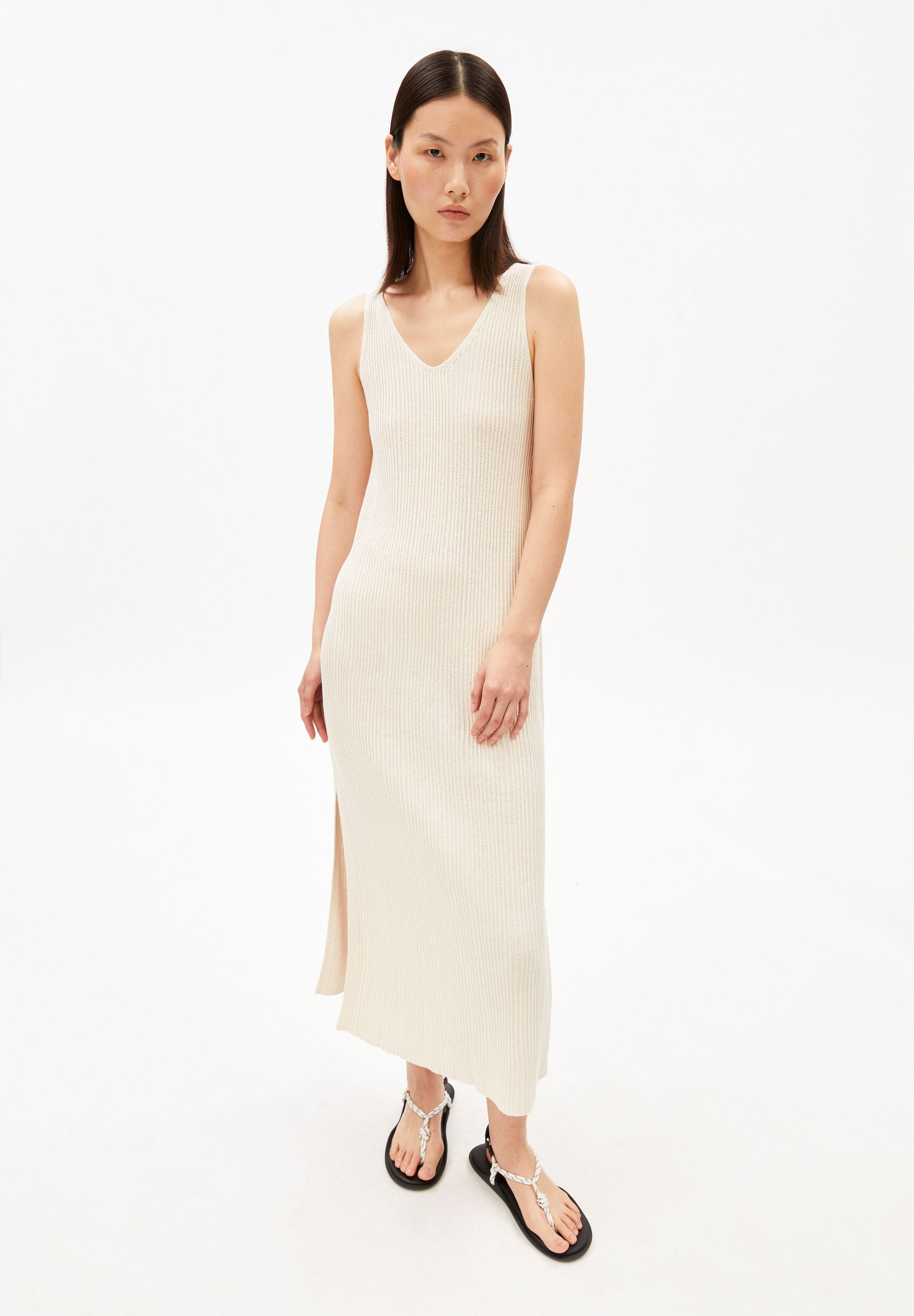 Robe courte en tricot Femme - Noir Robe courte en tricot Femme - Noir