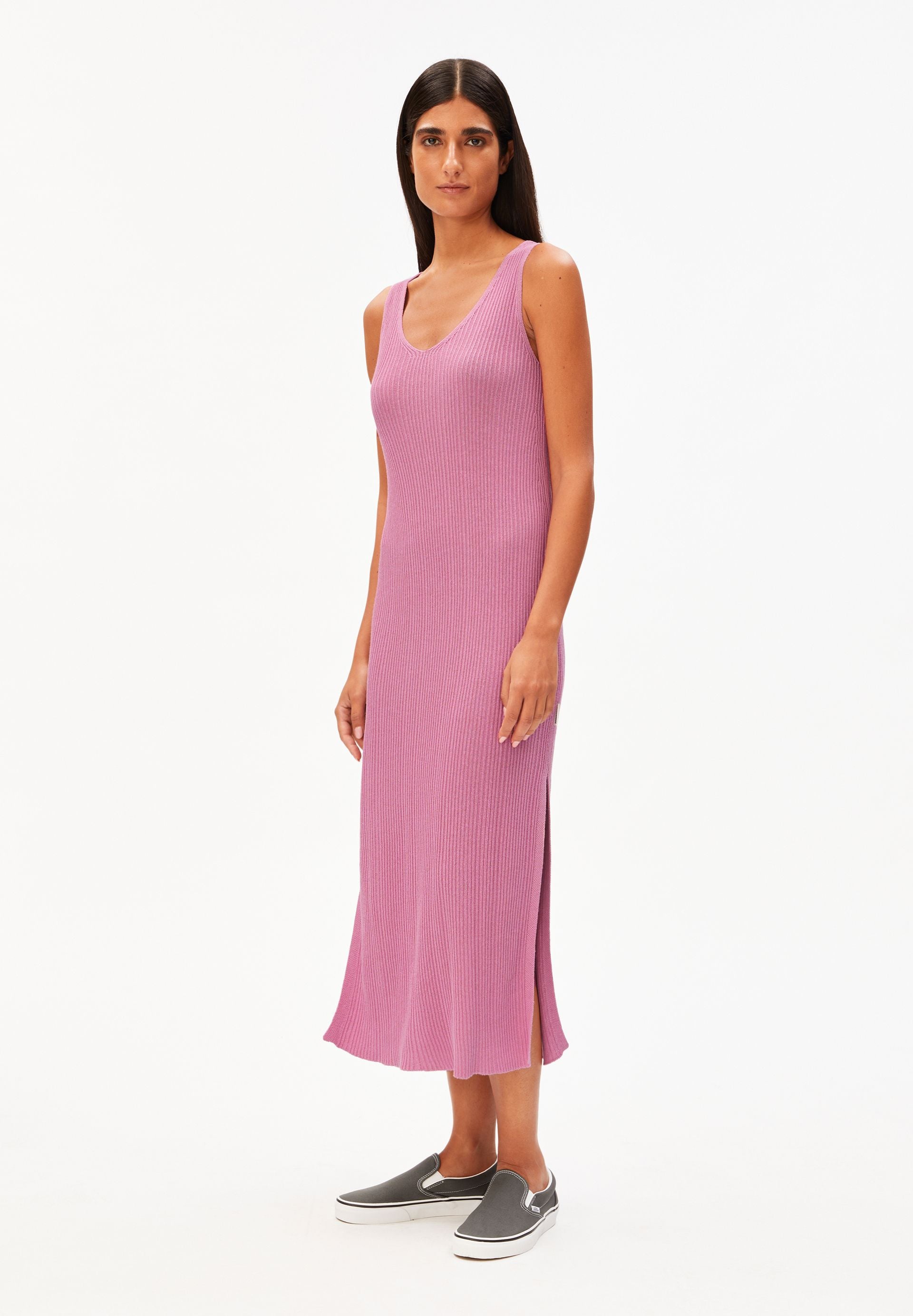 sustainable knit dress Sustainable Rib Knit Dress