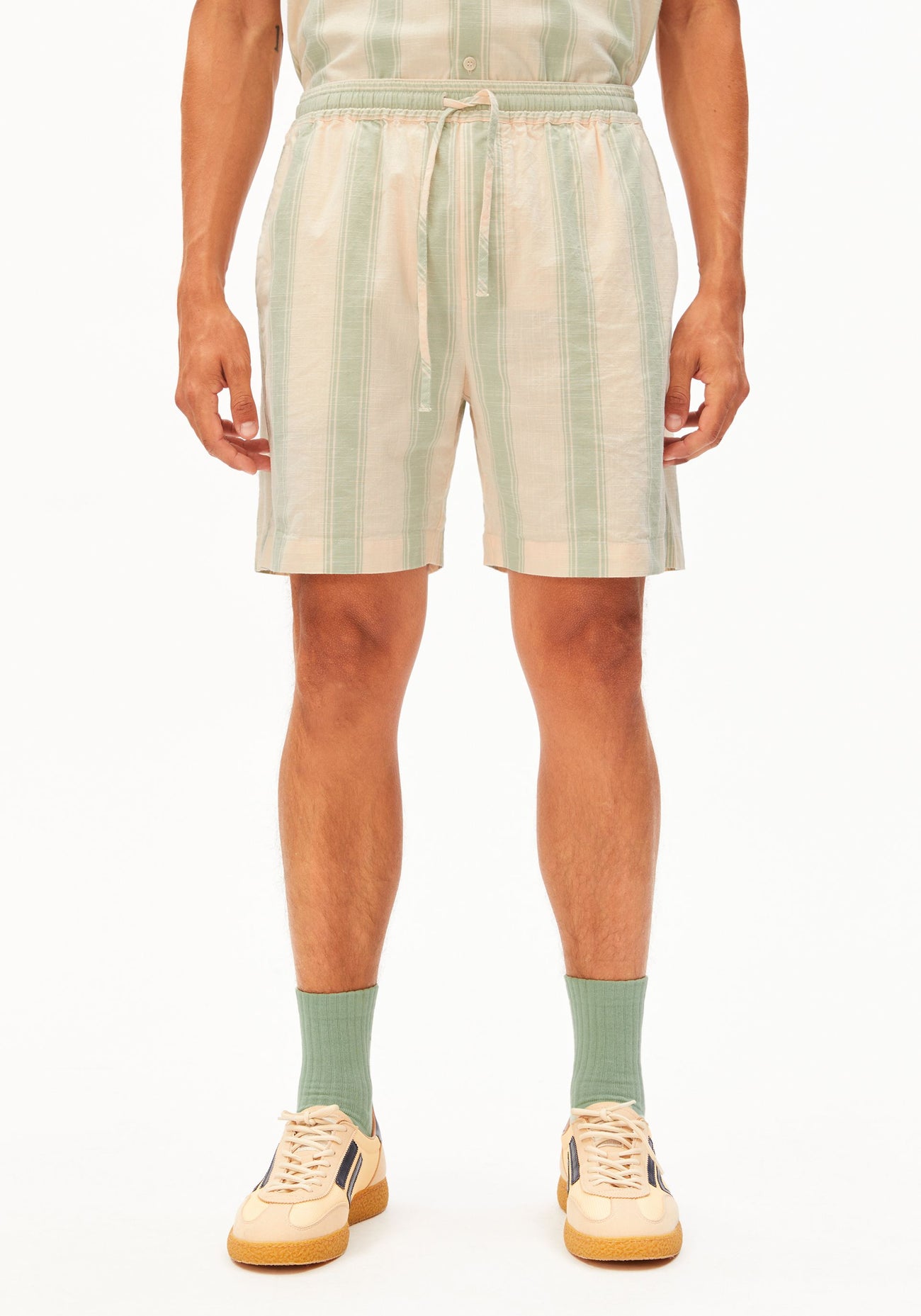STRIPED SHORT for men in blue