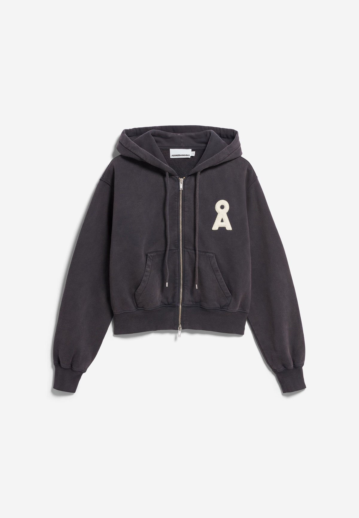 CROPPED ZIP SWEATSHIRT