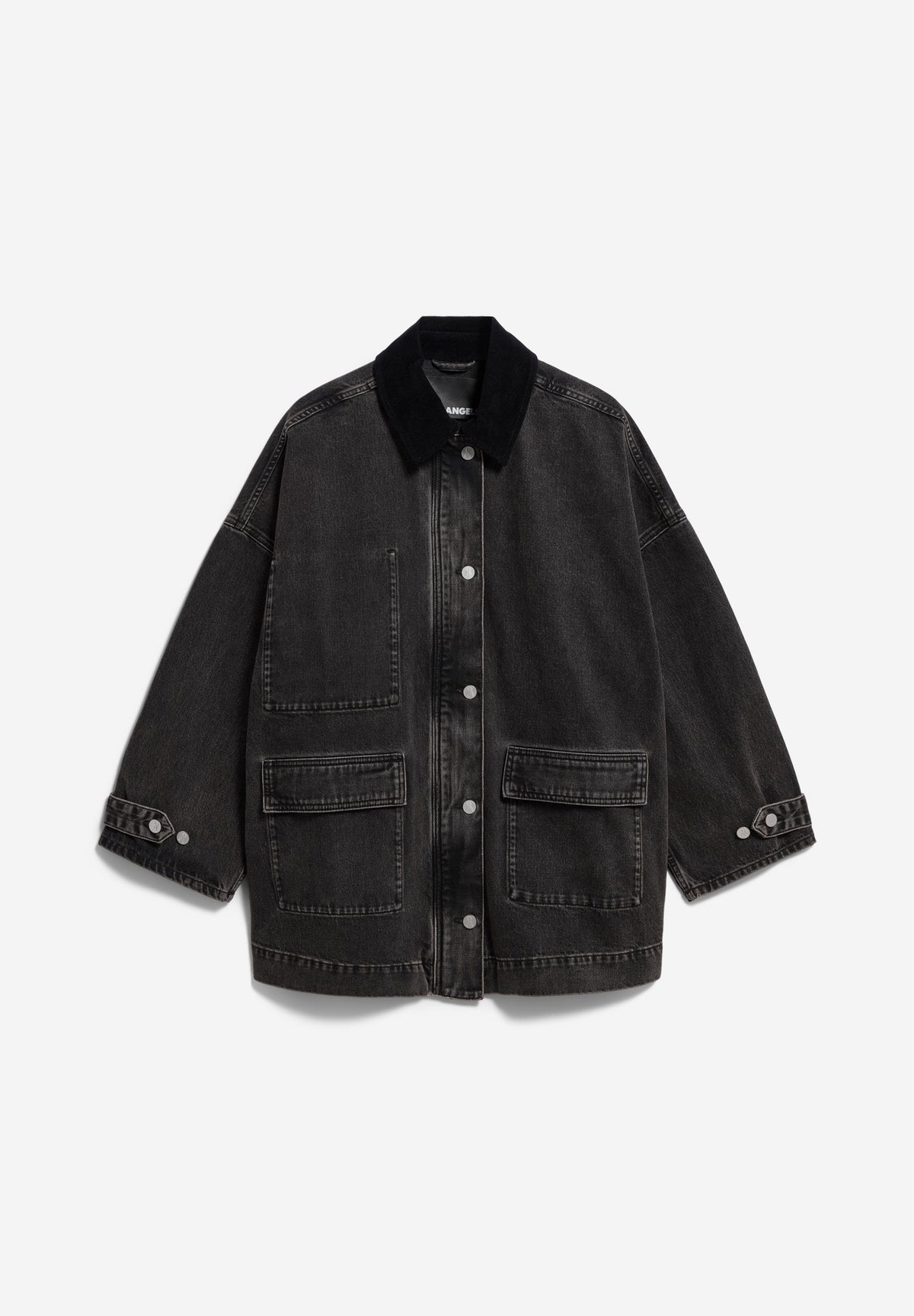 DENIM JACKET CORD COLLAR
