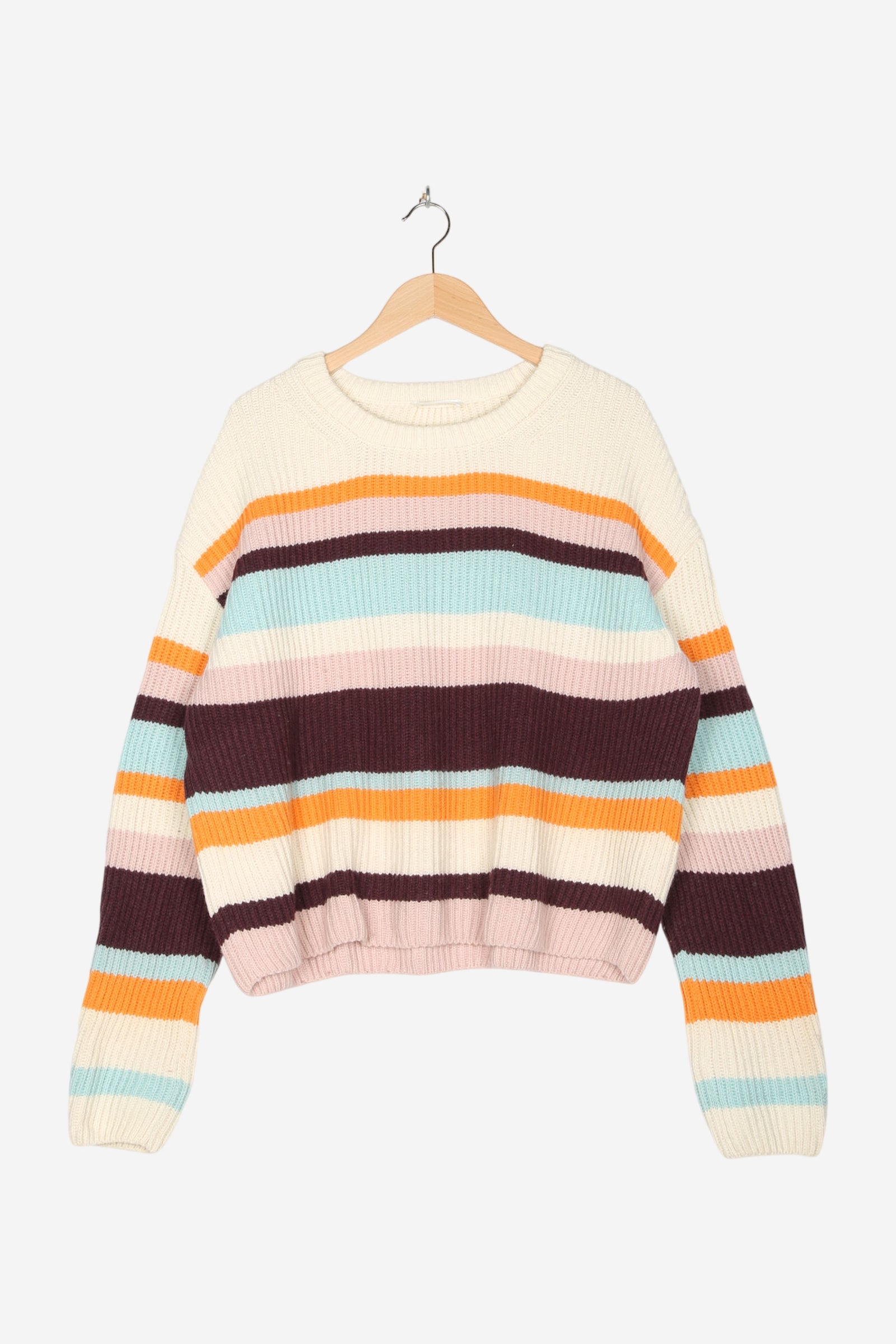 Strickpullover mit Streifen