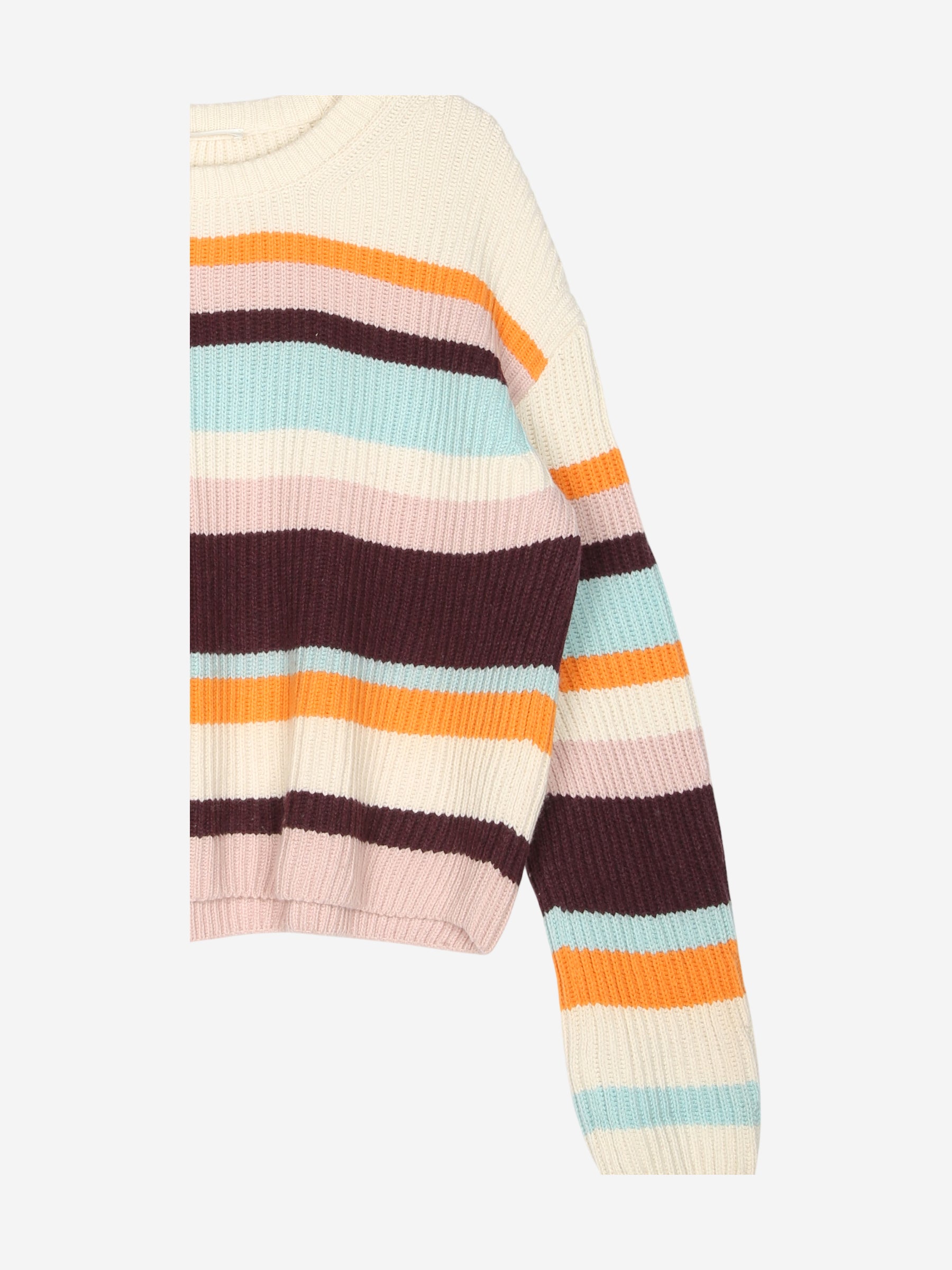 Strickpullover mit Streifen