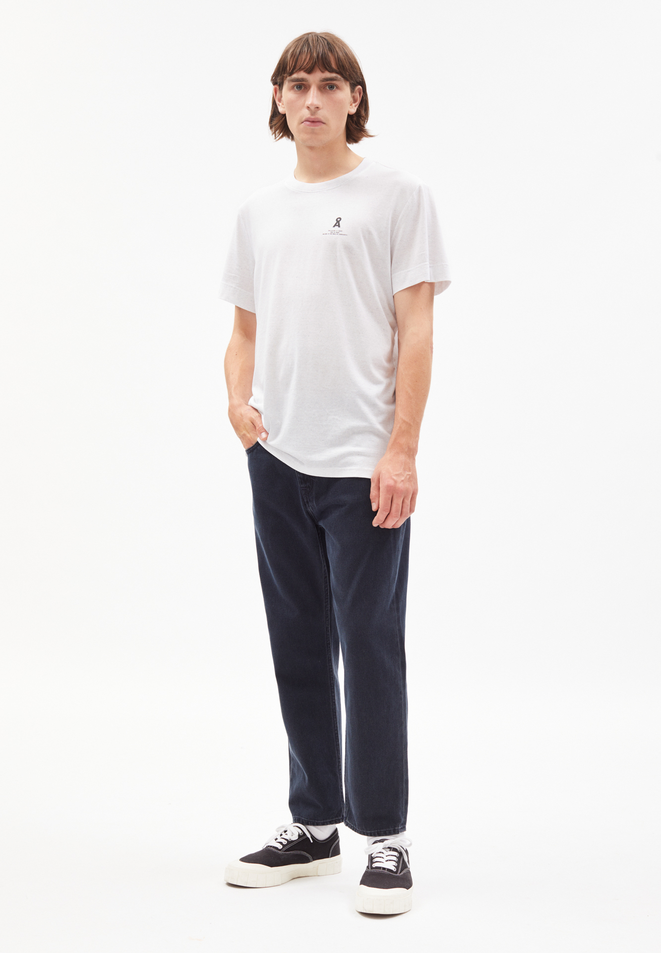 AADO CIRCULAR LOGO T-Shirt Relaxed Fit aus TENCEL™ Lyocell Mix