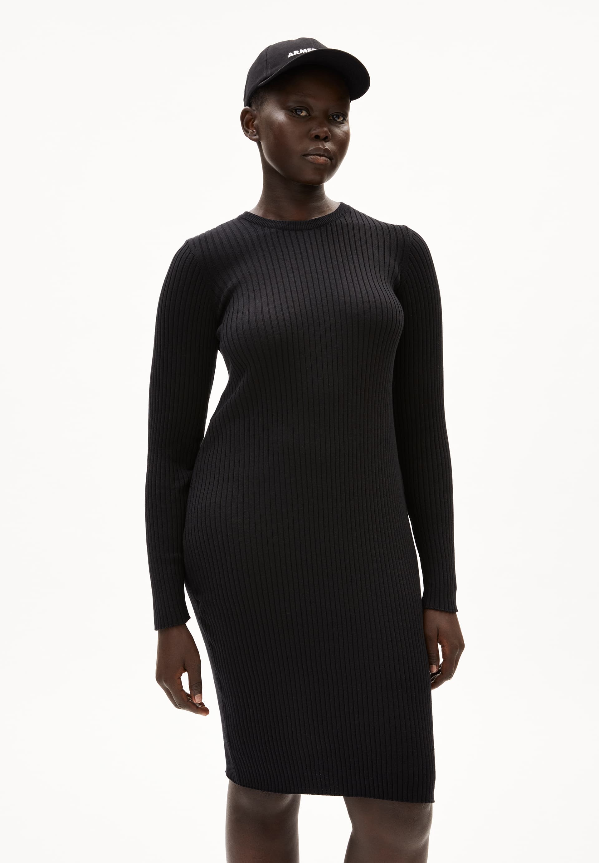 LIAA RN - Frauen Fitted Strickkleid - schwarz