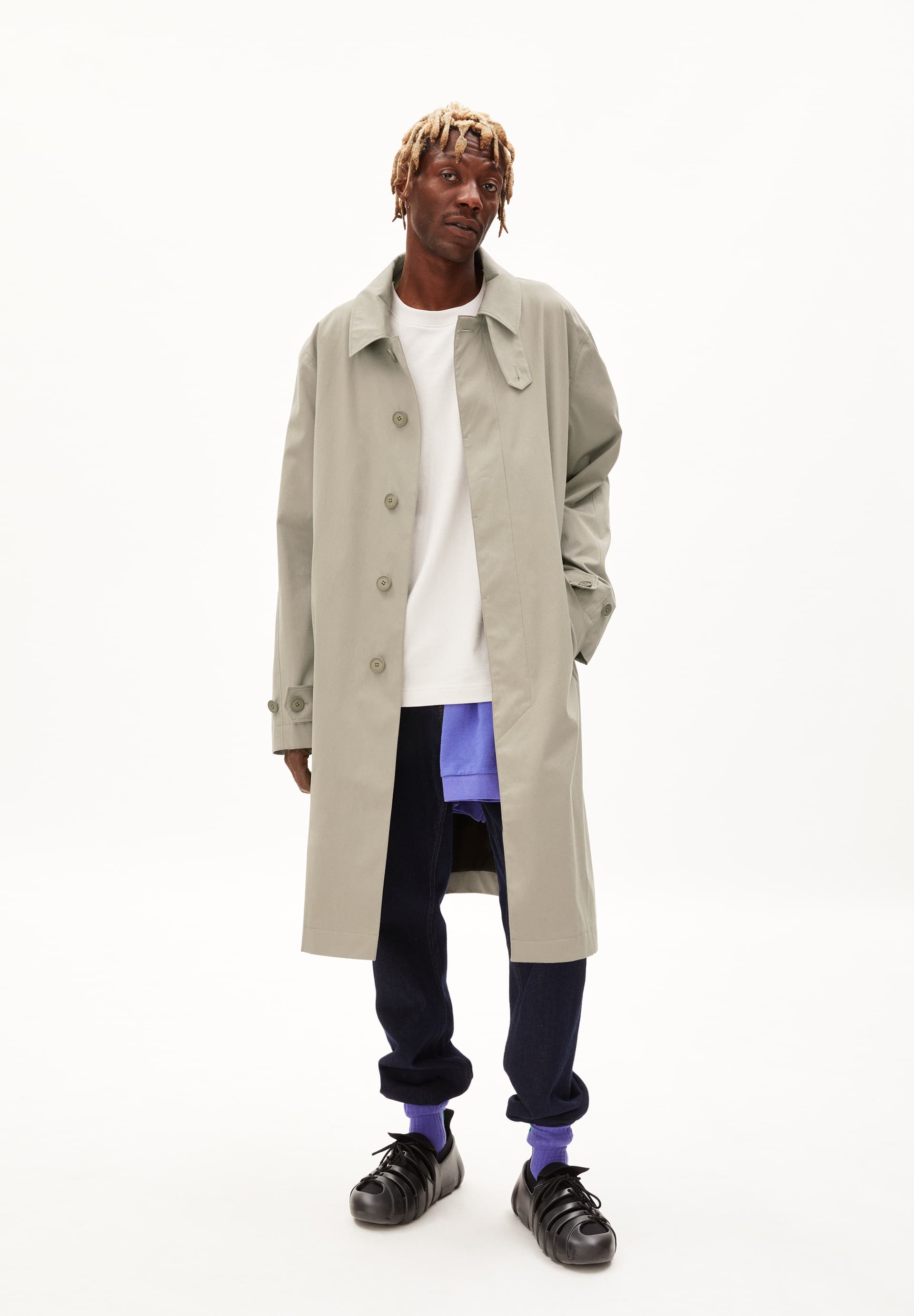 SAARIK Outerwear Coat Relaxed Fit made of Organic Cotton