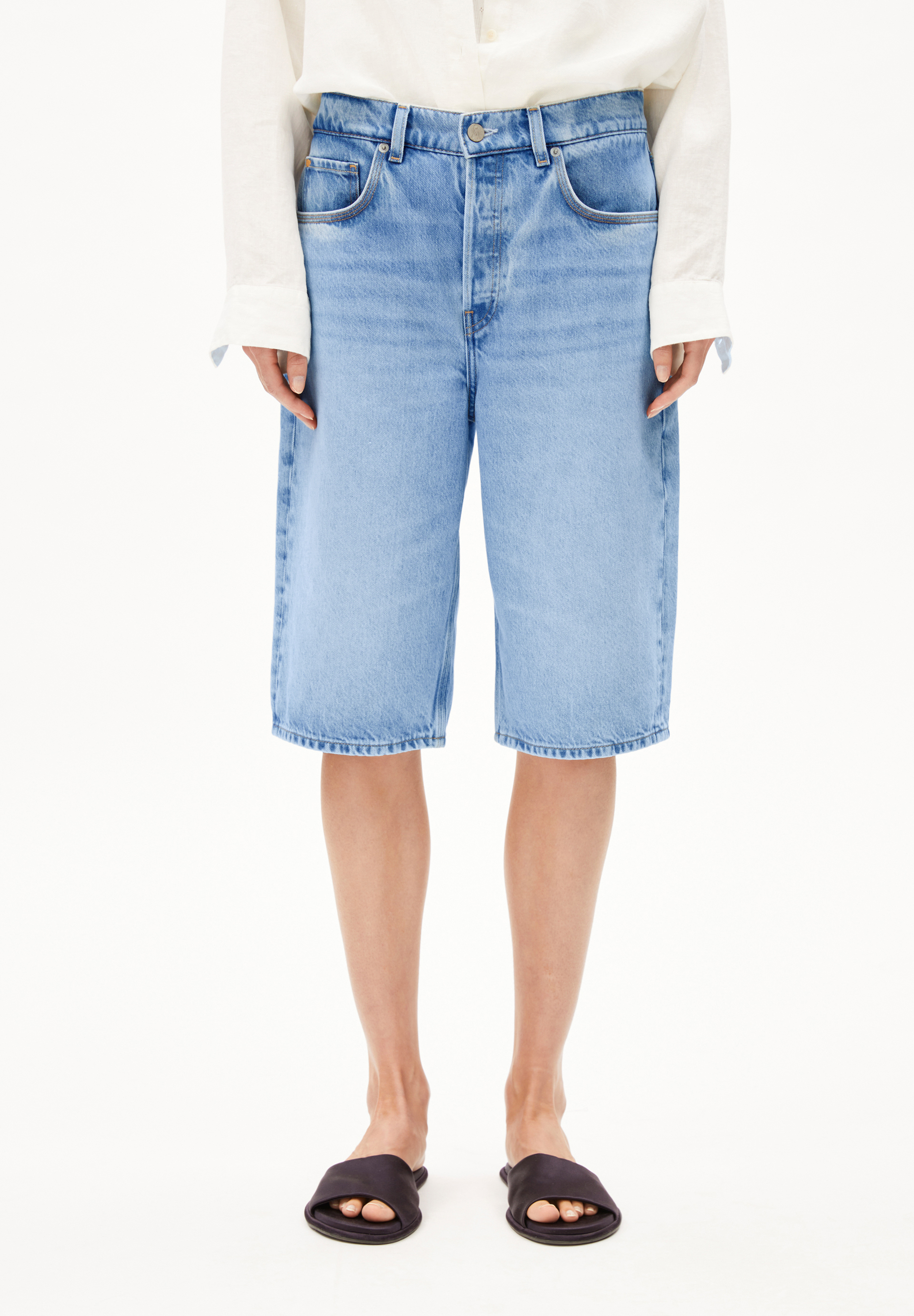 DAANY Jeans Shorts aus Hanf-Mix