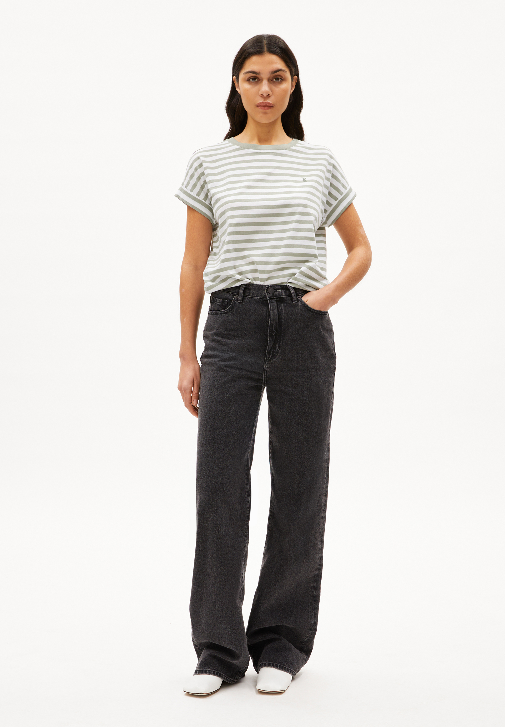 IDAARA STRIPES T-shirt van biologisch katoen