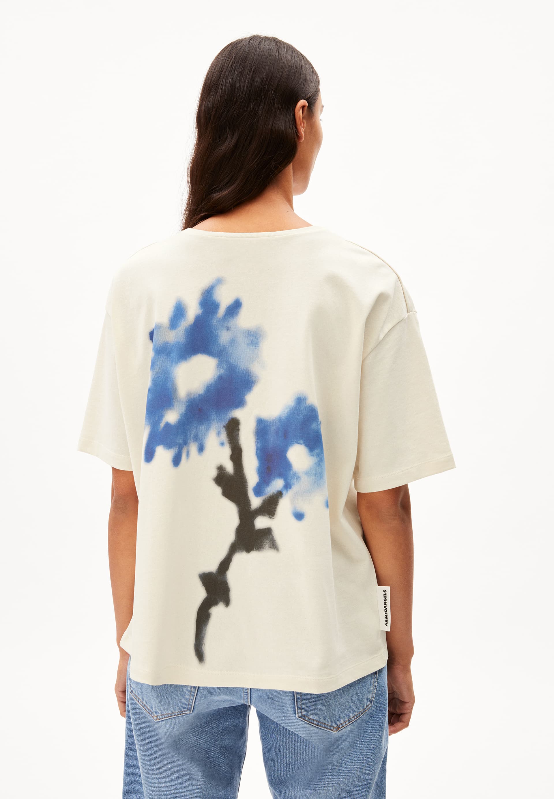 GIANNAA DREAMY Heavyweight T-shirt in oversized pasvorm van biologische katoenmix