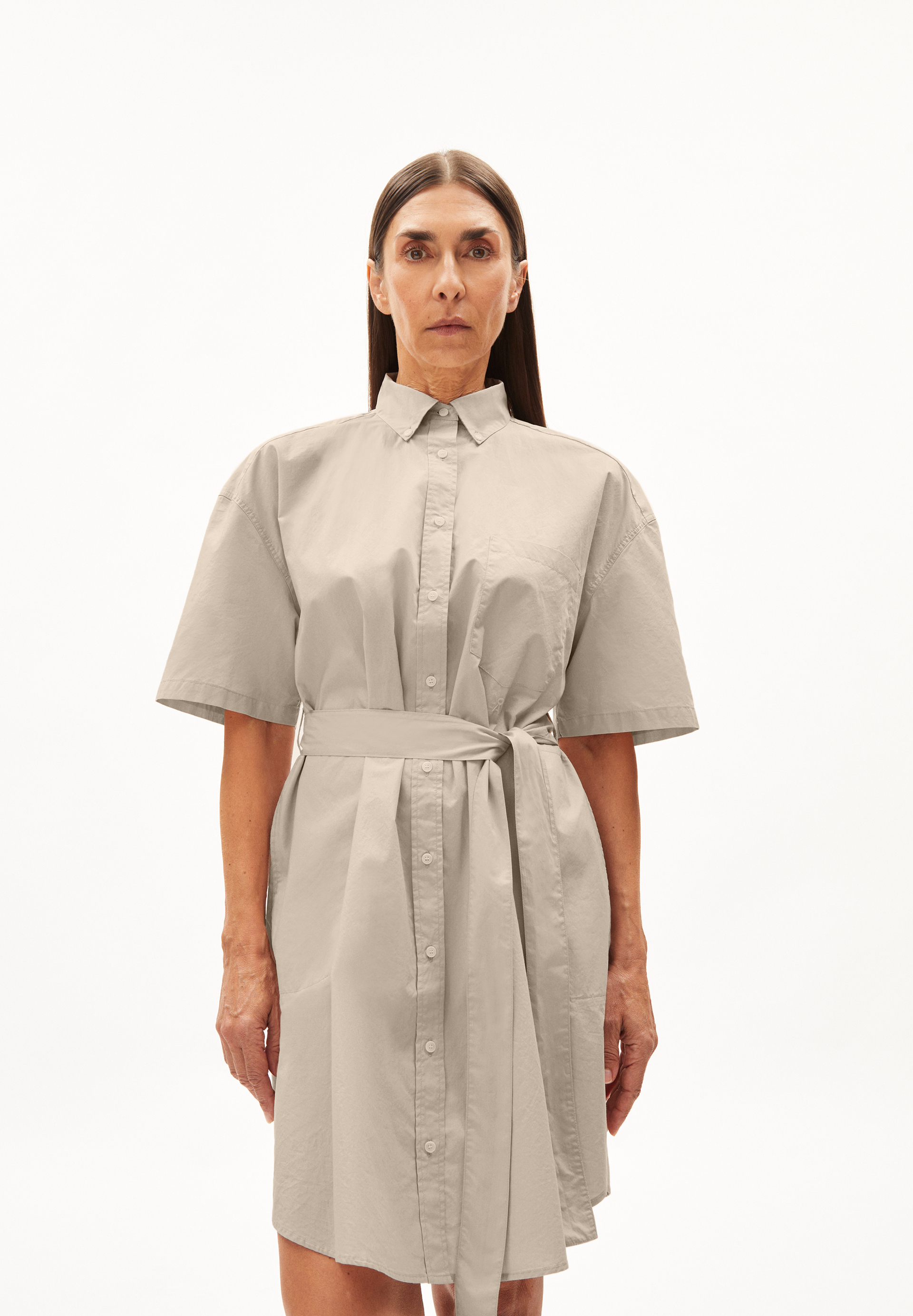 JAASMYN Woven Dress Oversized Fit made of Organic Cotton