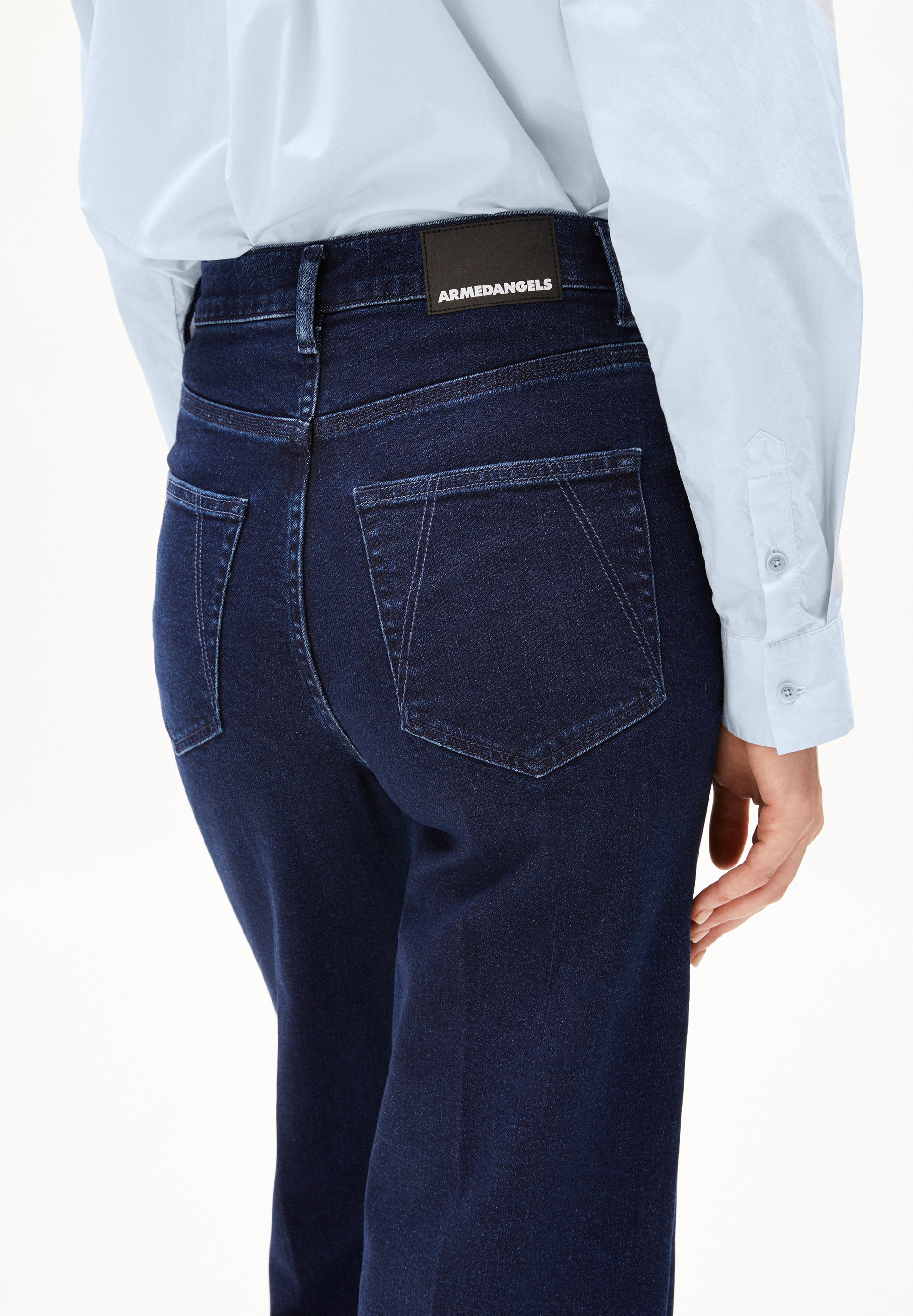 MURLIAA CROPPED Jean large en coton mélangé recyclé stretch confort