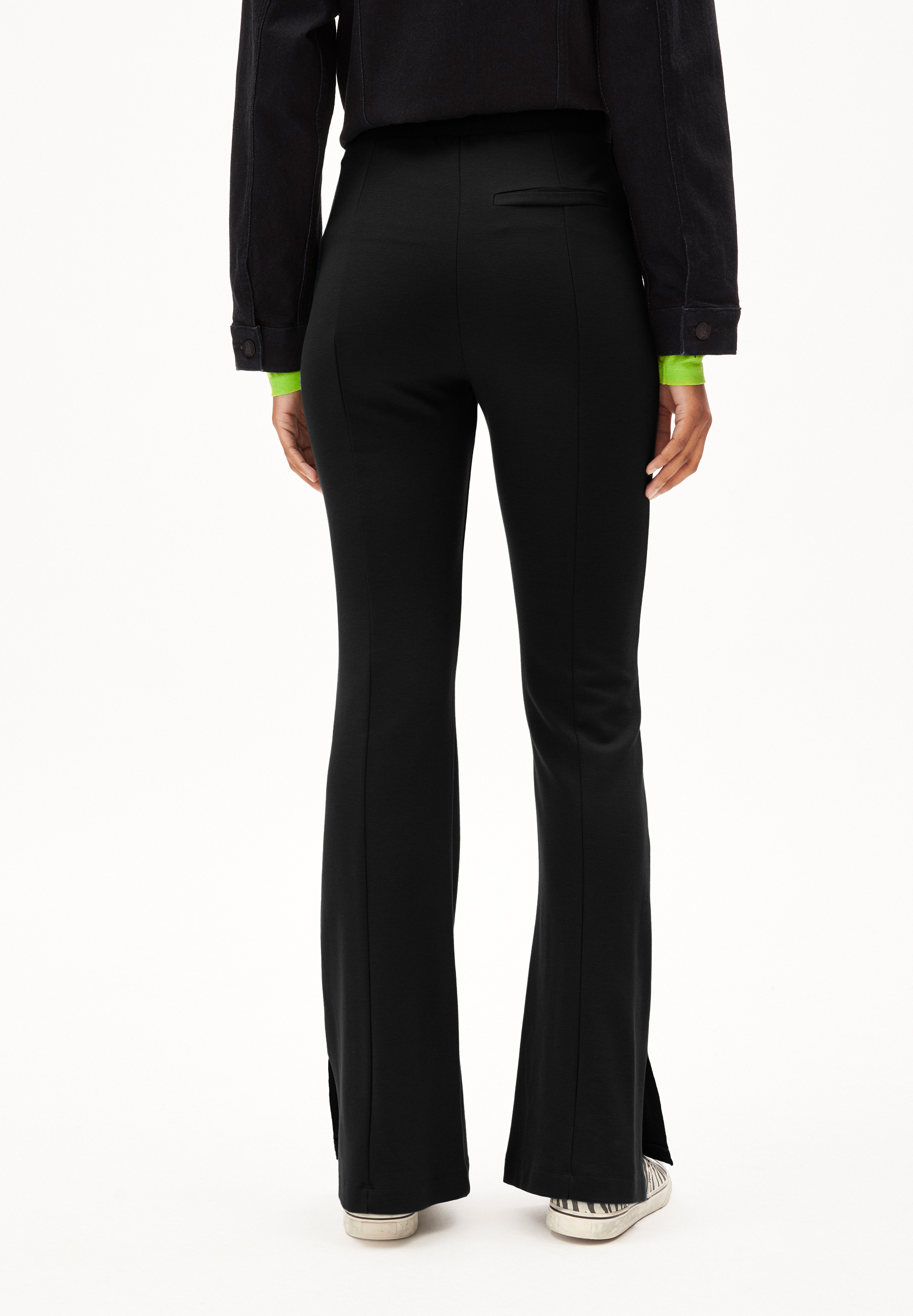 LEYLAARI SLIT HEM Jersey Pants made of LENZING™ ECOVERO™ Viscose Mix