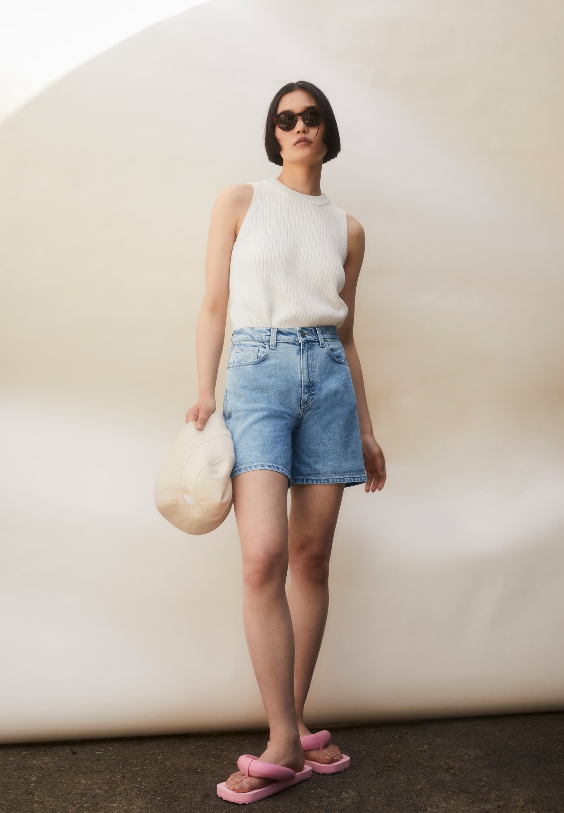 SHEAARI Denim Shorts made of recycled Cotton Mix