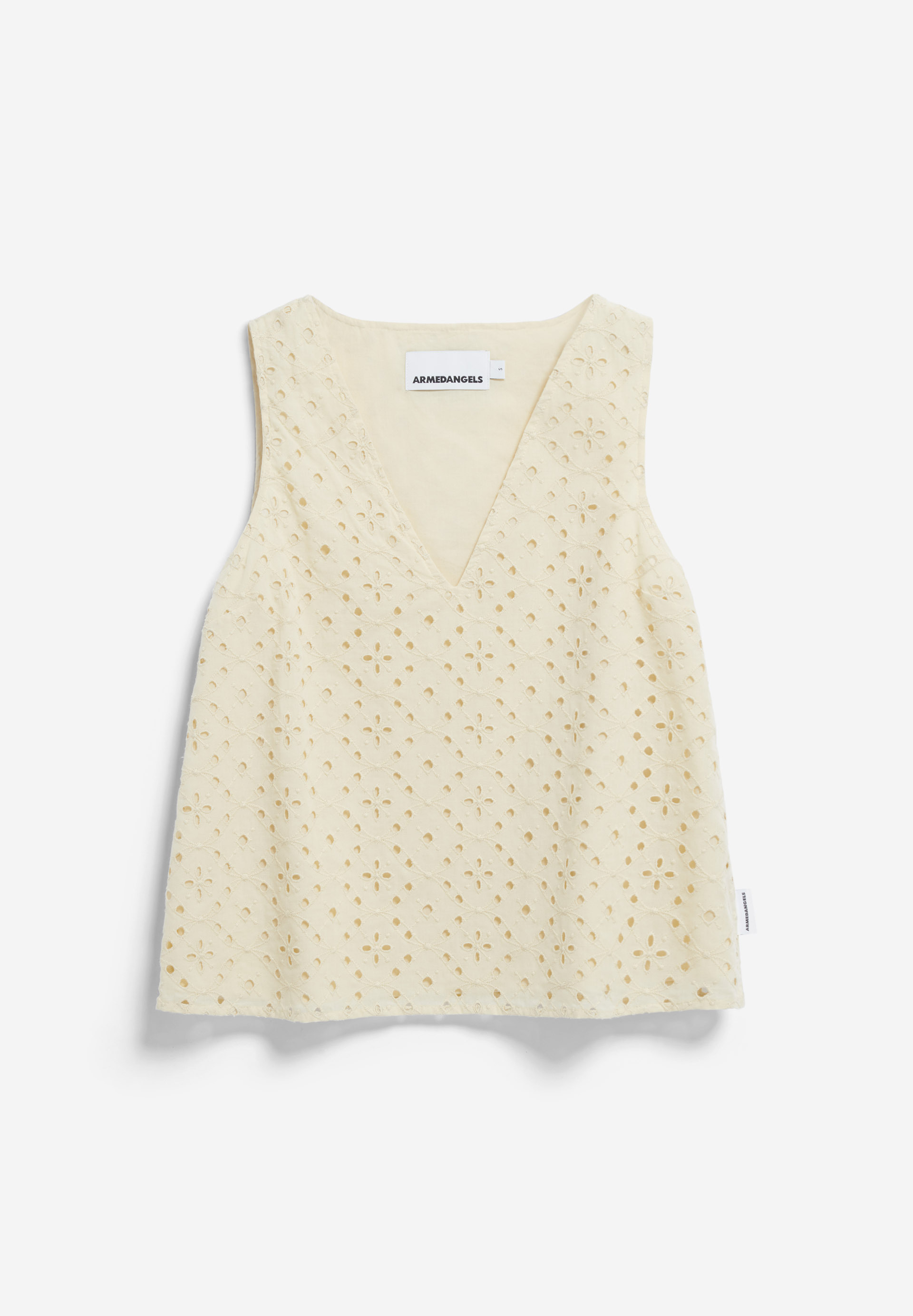 YALINAA BROIDERY Top en mélange de coton bio