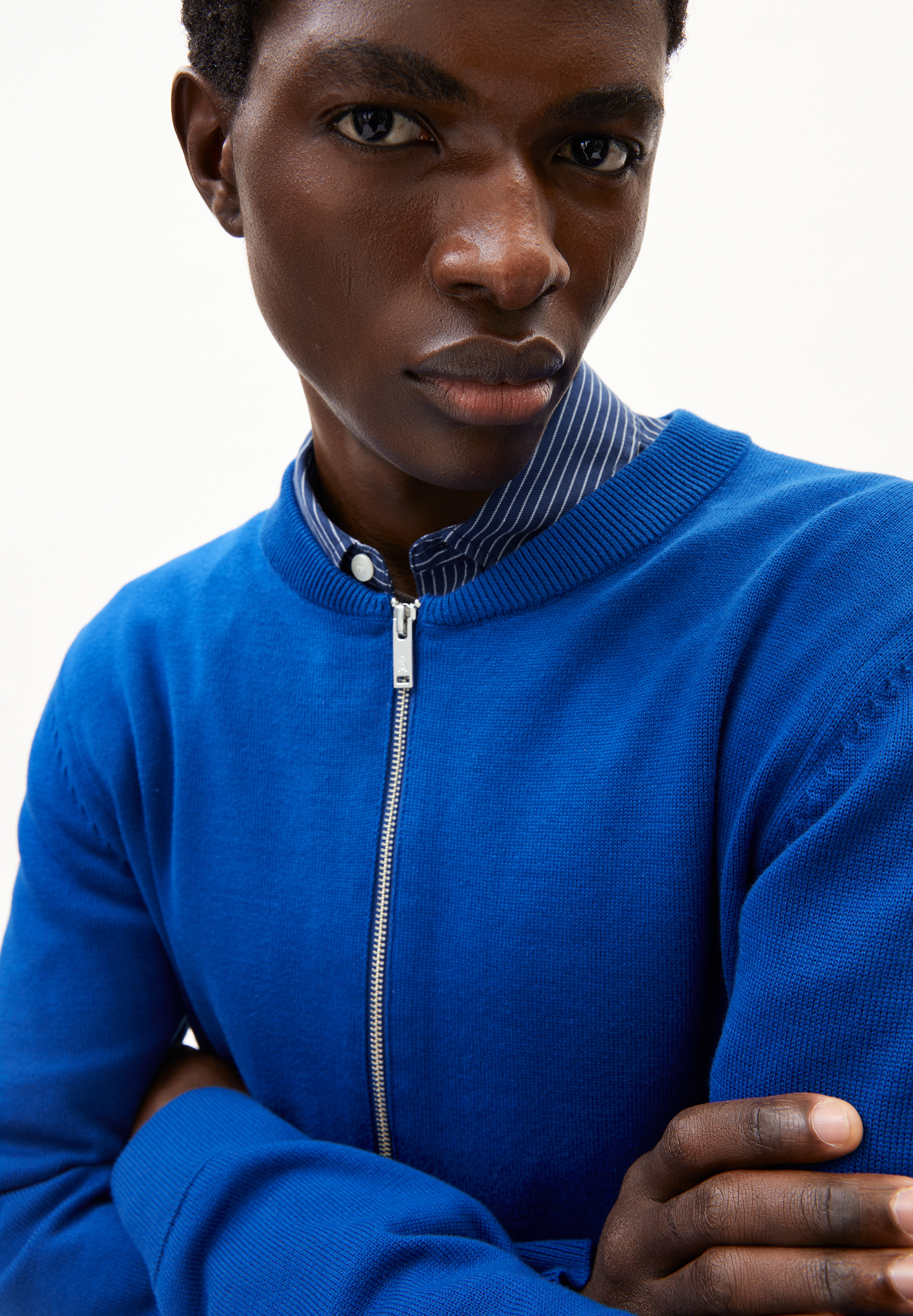 AGAAMON Veste en maille en coton bio
