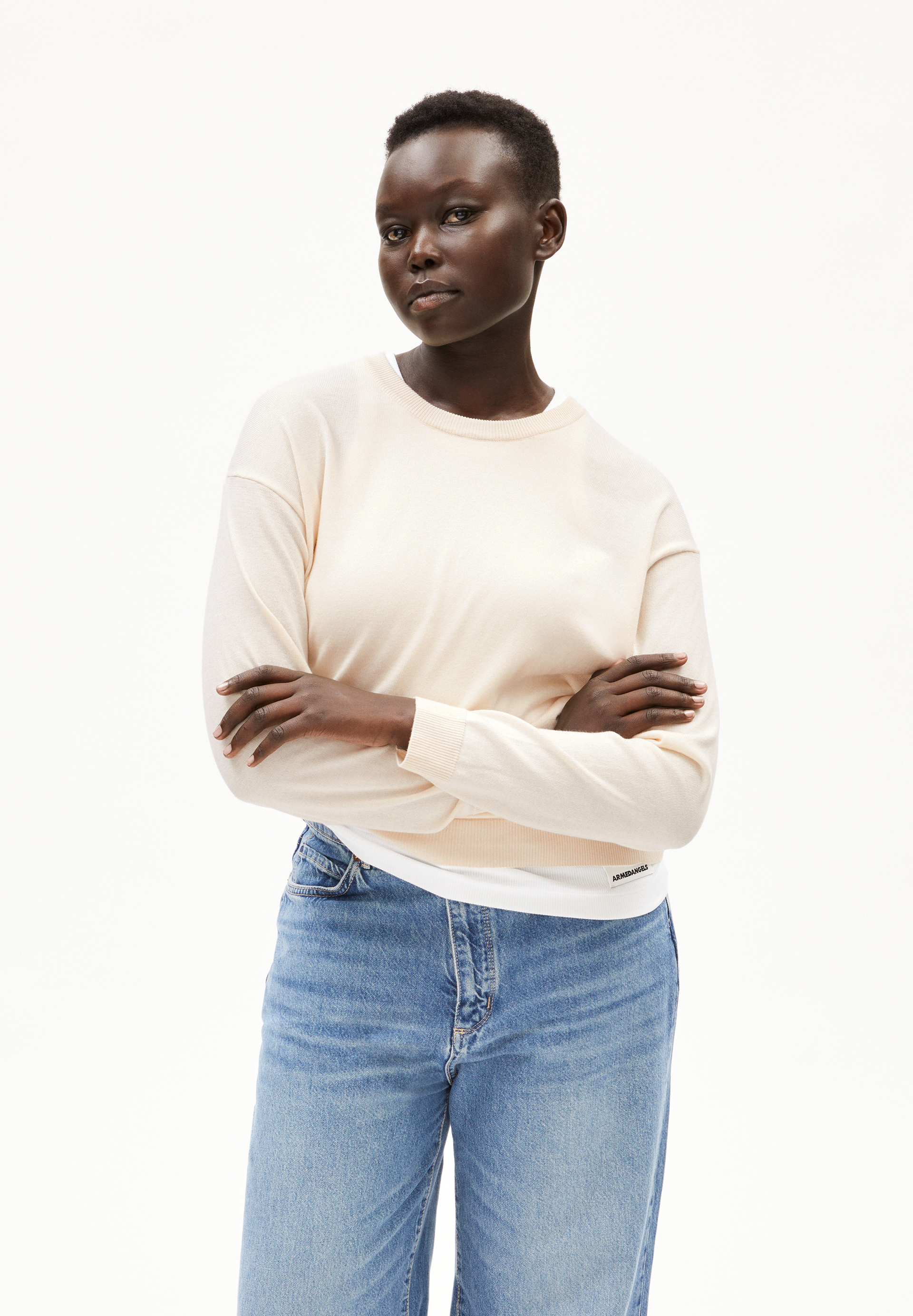 LARUNAA Pull en coton biologique mélangé