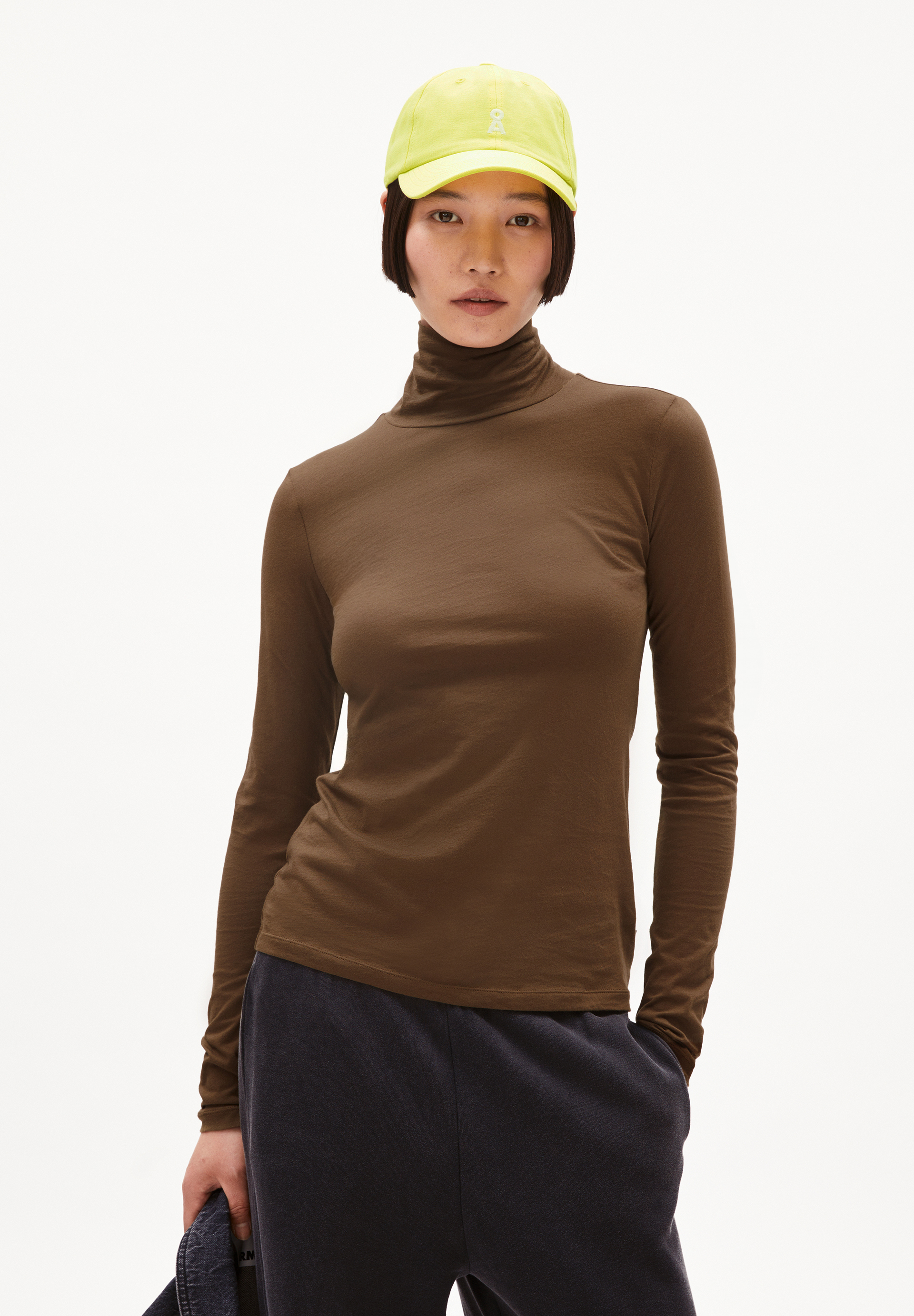 GRAZILIAA SOFT Haut à manches longues coupe ajustée en coton bio