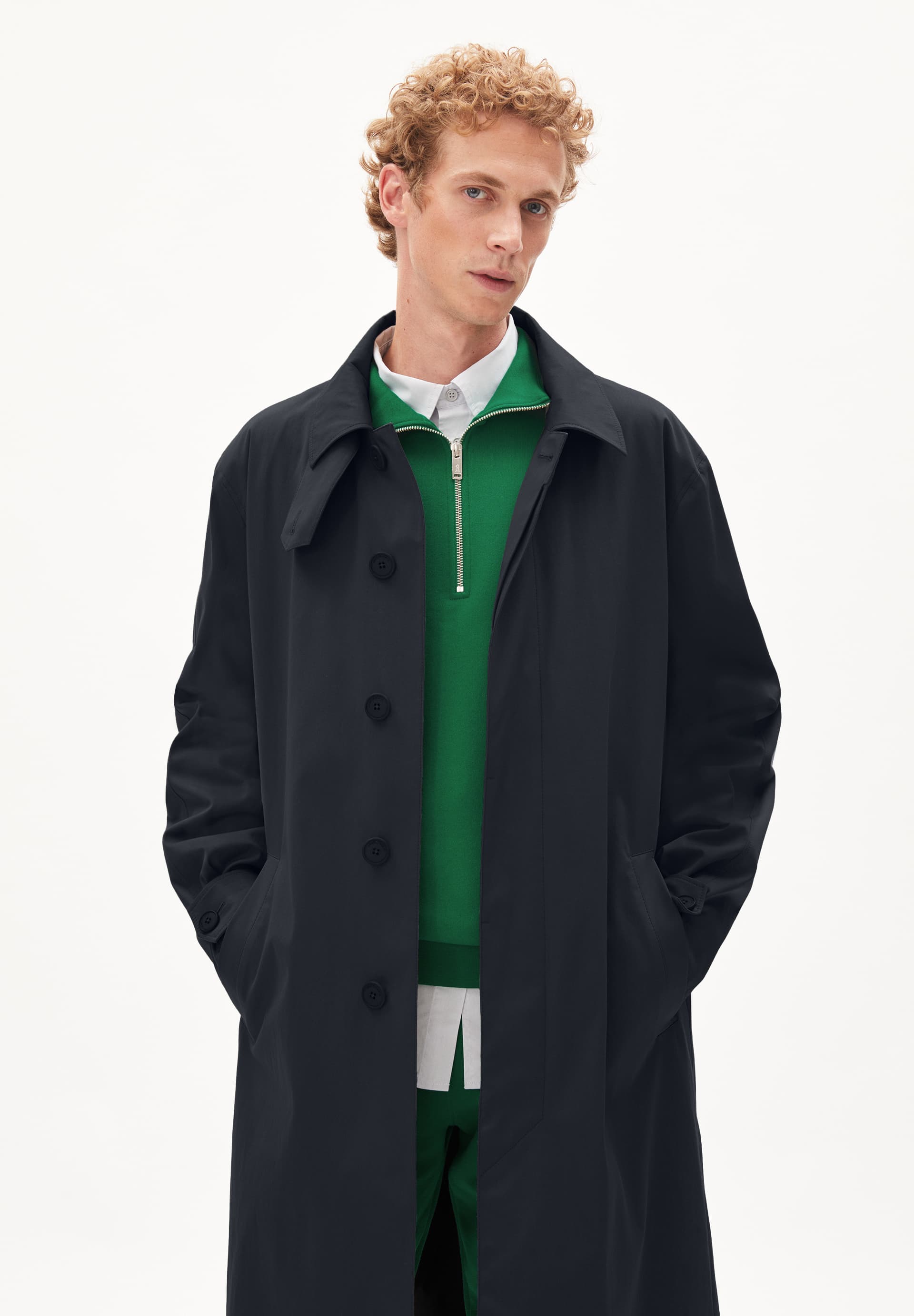 SAARIK Manteau outerwear coupe décontractée en coton bio