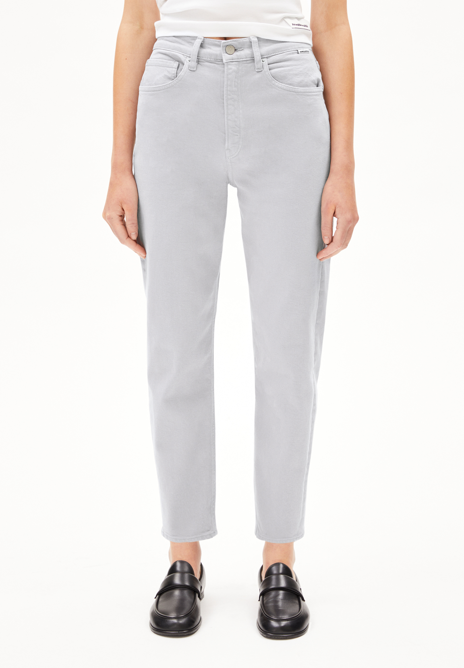 MAIRAA Jean mom en coton mélangé recyclé stretch confort
