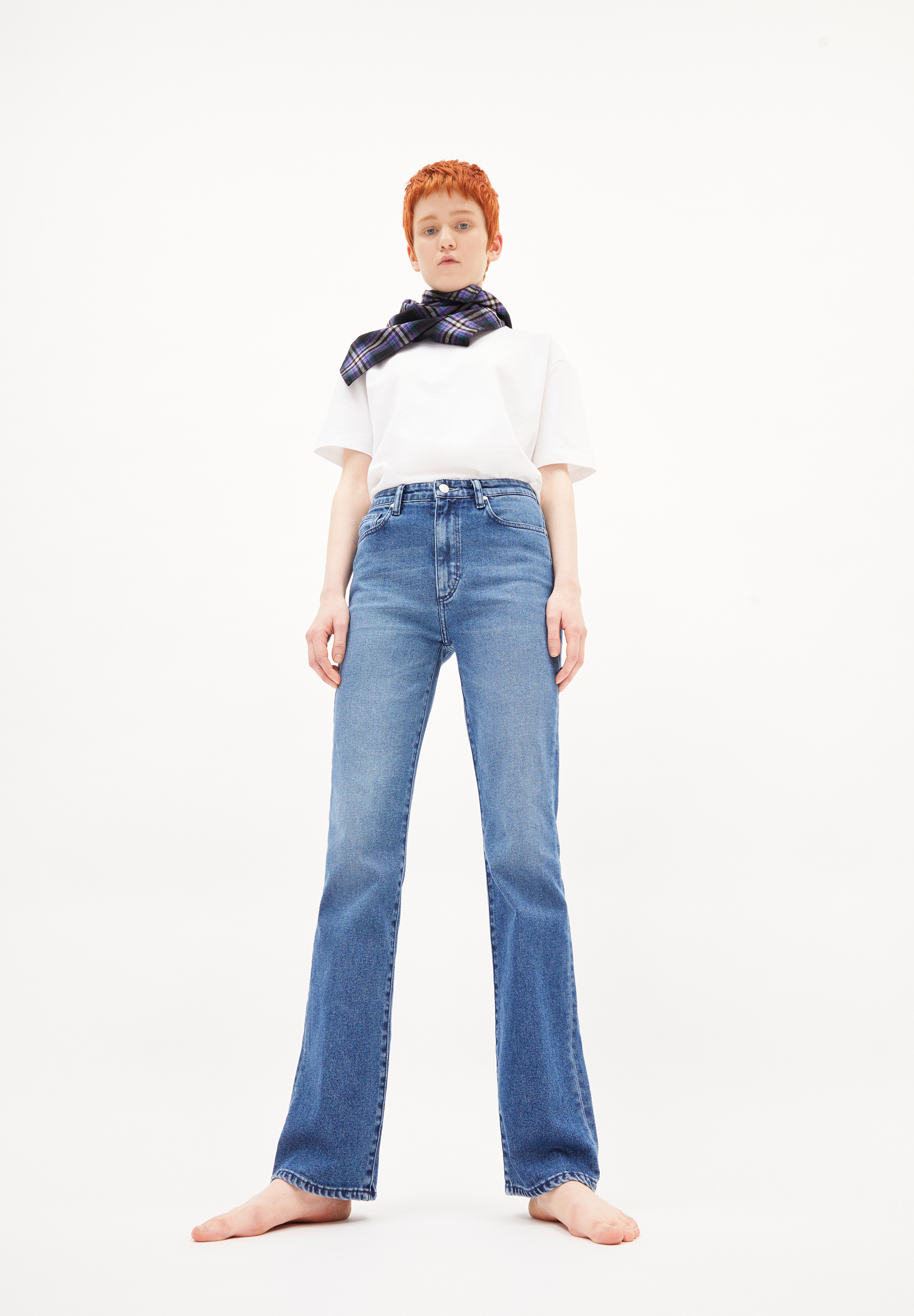 LINNAA Boot Cut High Waist aus Bio-Baumwoll Mix