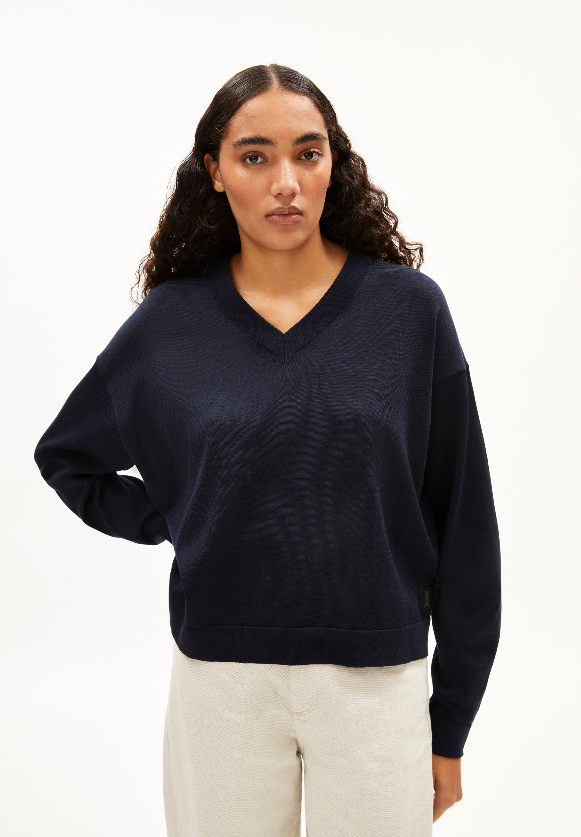 OLIVIAAS PREMIUM Pullover Oversized Fit aus Bio-Baumwolle