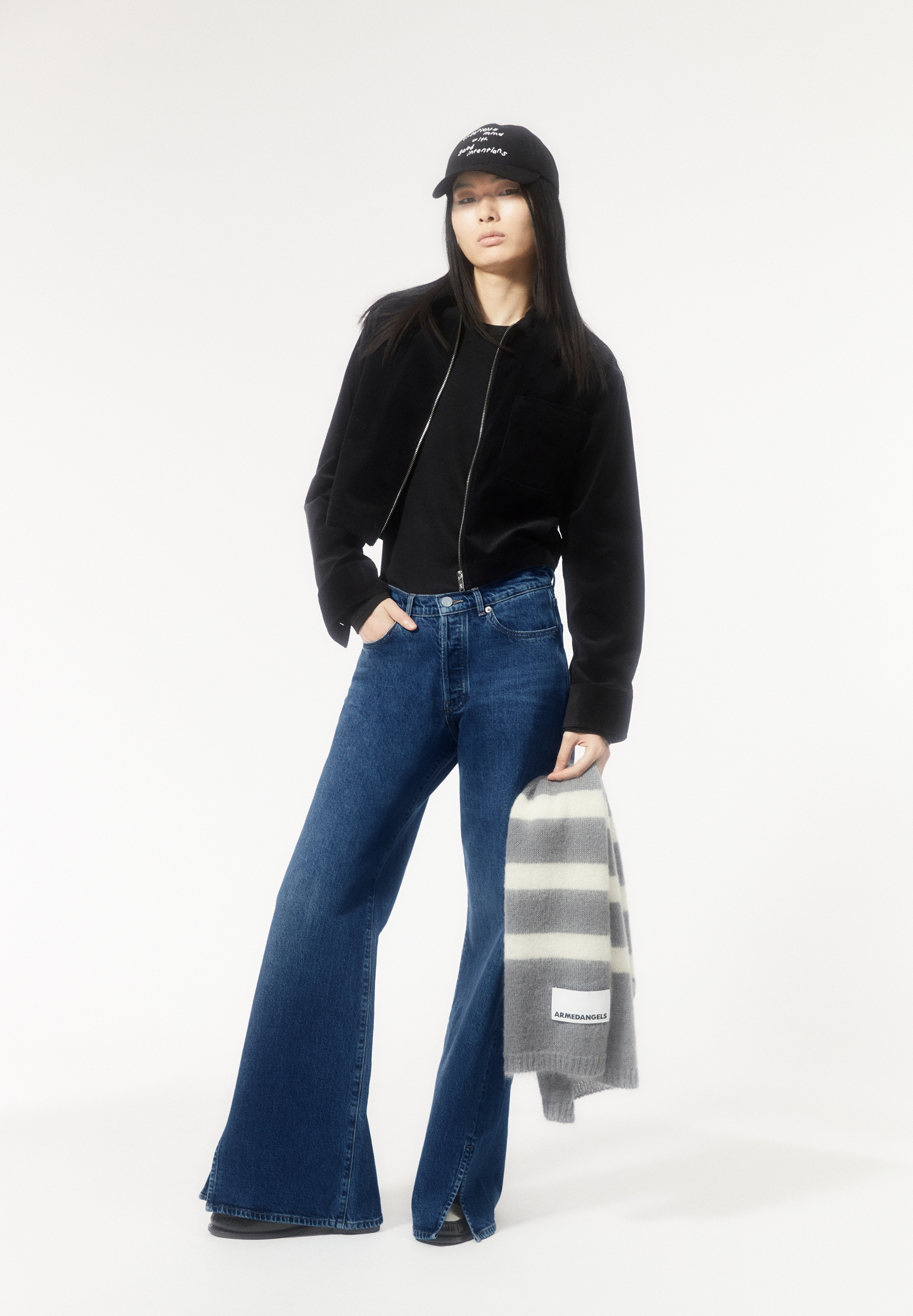 LIBRAAEA Wide Jeans Organic Cotton Mix Comfort-Stretch