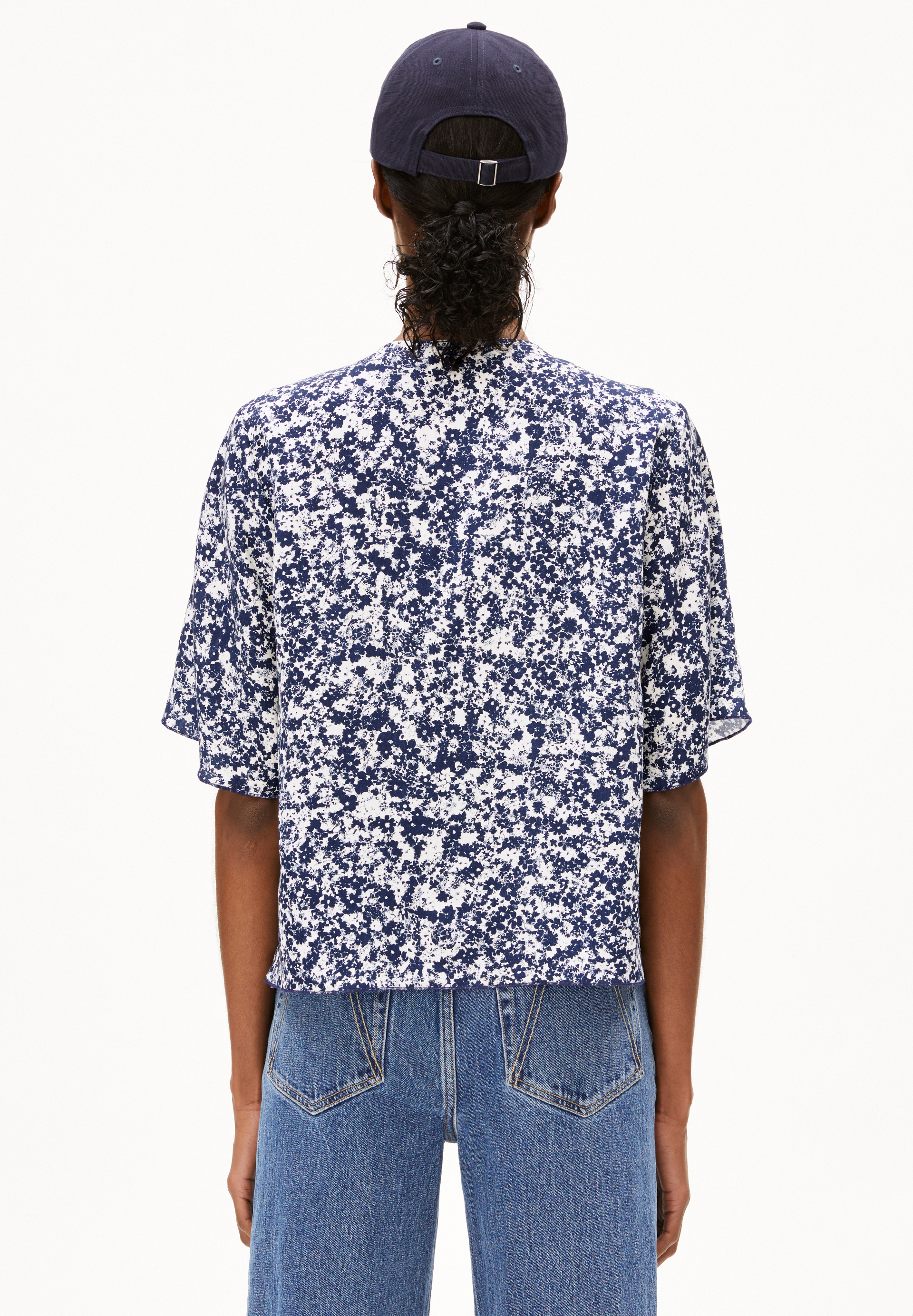 ANDRIKAA MOSAIC LINO Blouse en lin mélangé