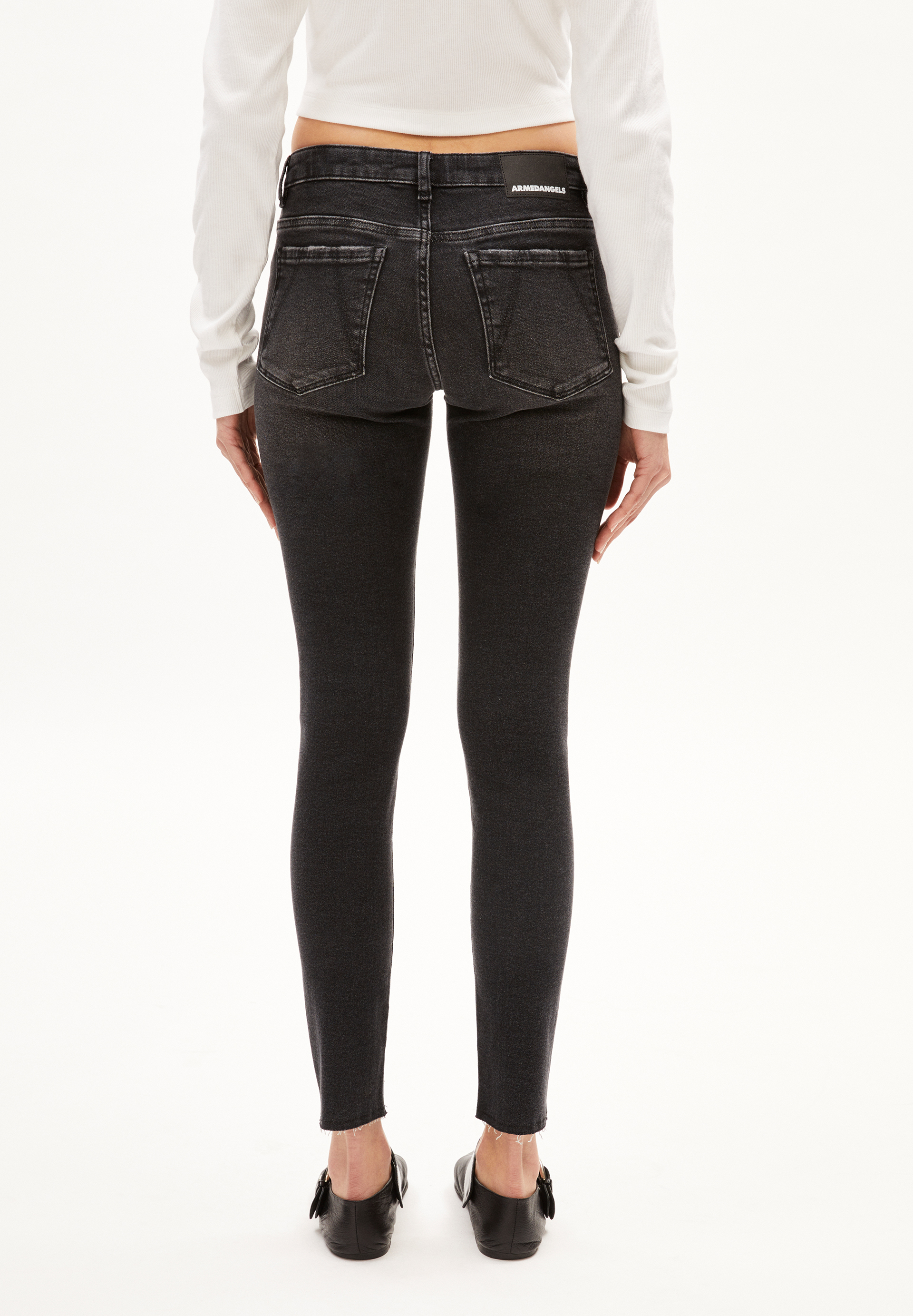 TAYNAA Jean skinny taille basse en mélange de coton biologique X-Stretch