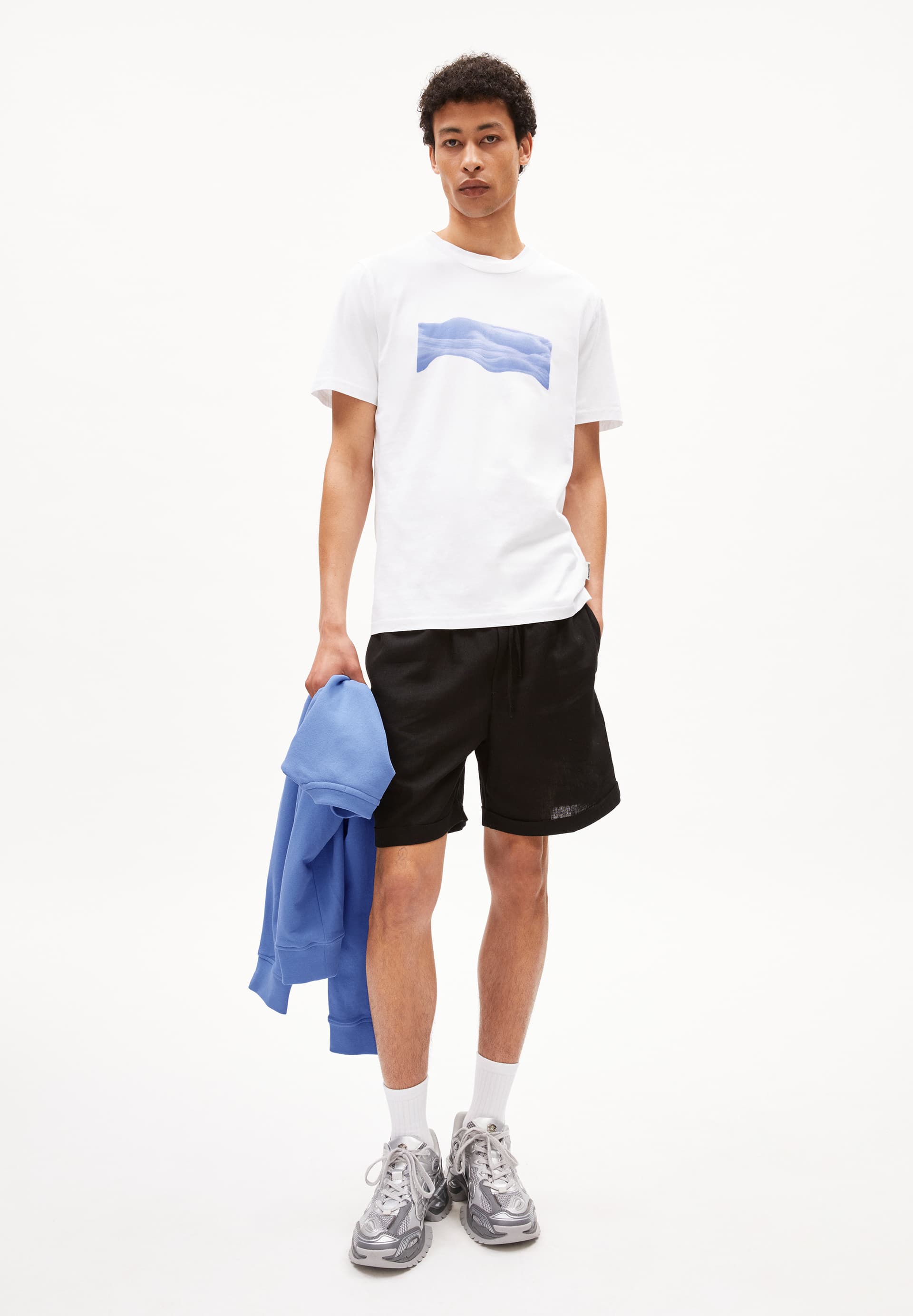 JAAMES WAVY CLOUDS T-Shirt Regular Fit made of Organic Cotton