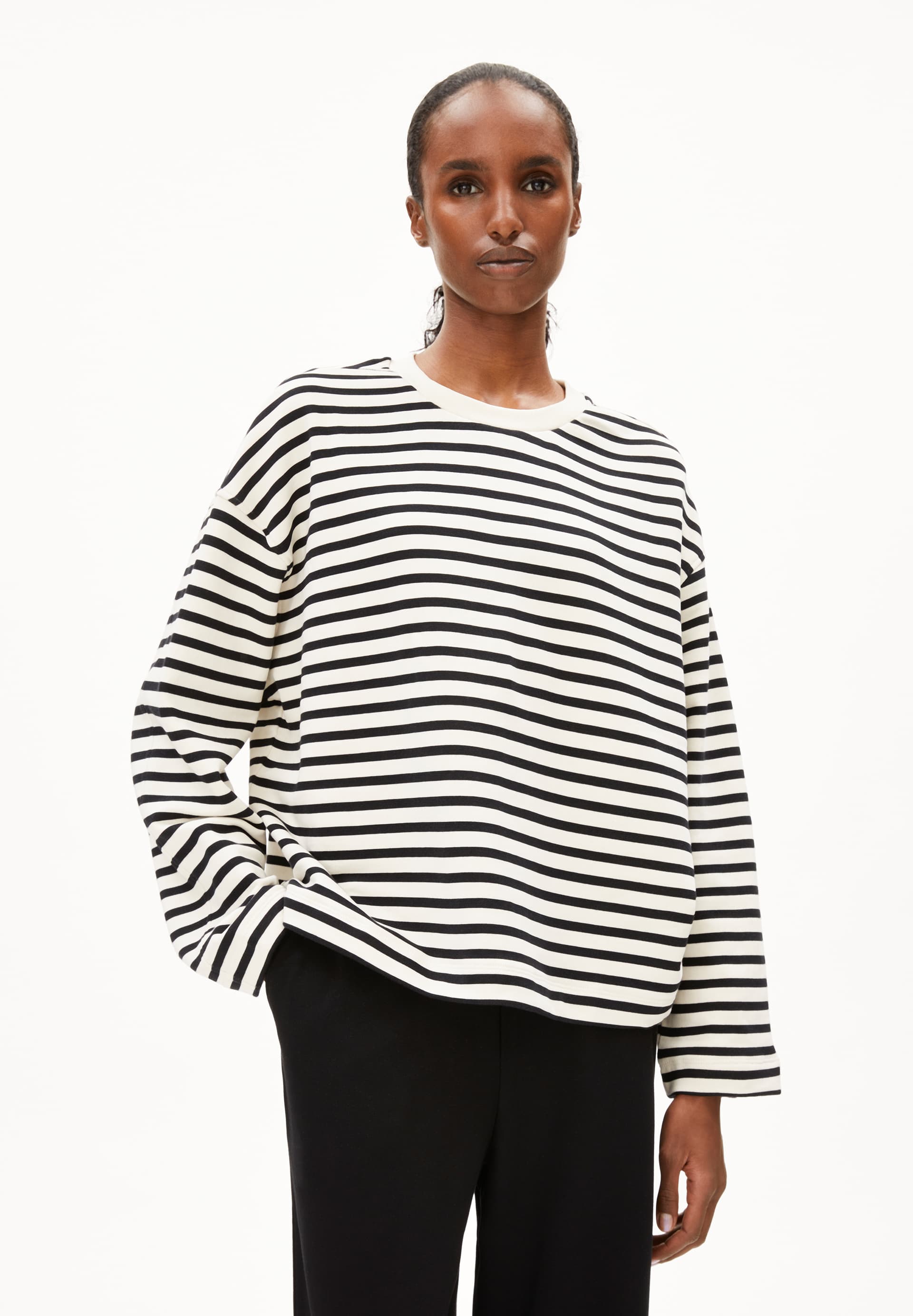 FRANKAA MAARLEN STRIPE Sweatshirt made of Organic Cotton