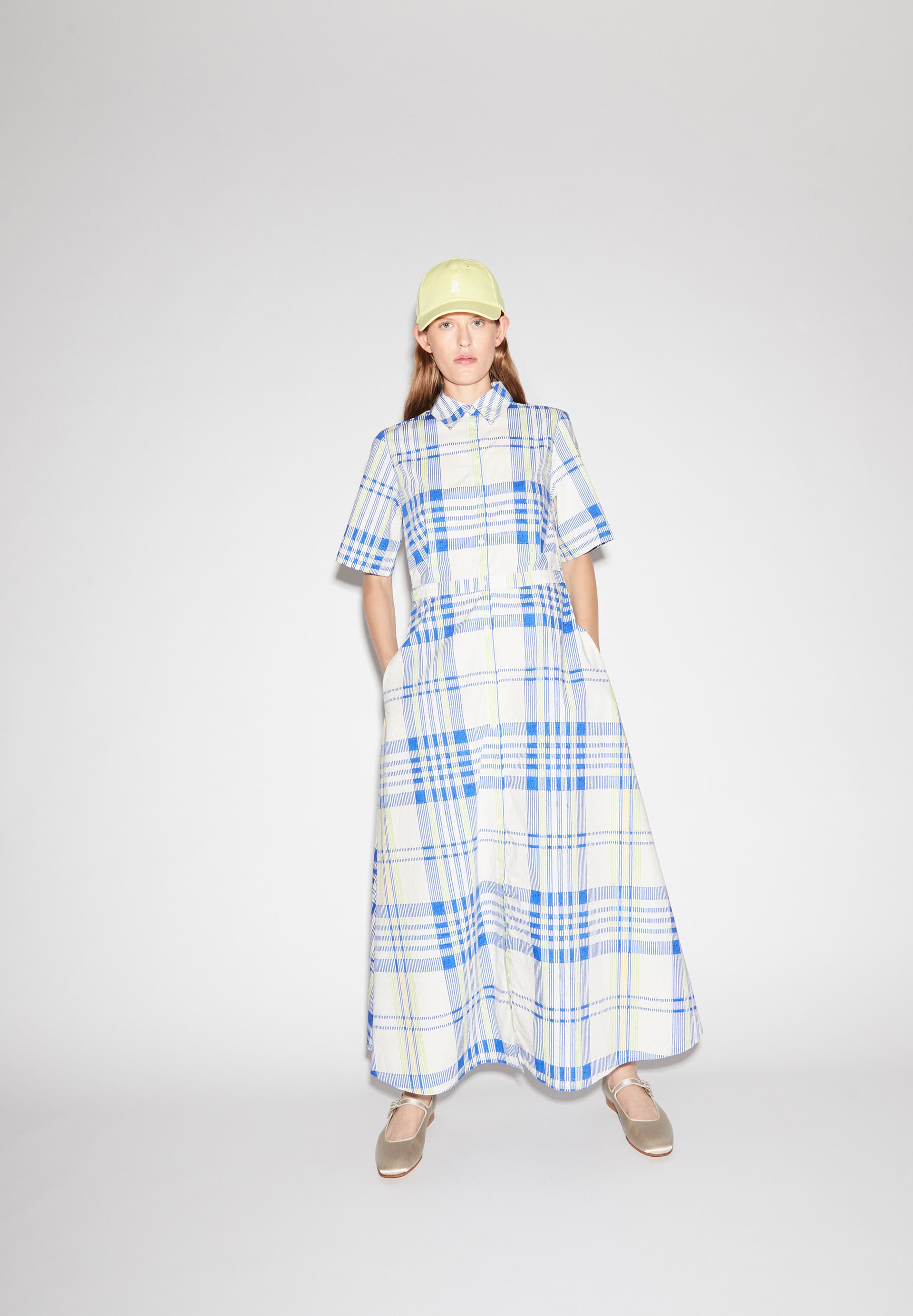 LORETAANA COLLEGE CHECK Woven Dress Regular Fit made of Organic Cottons