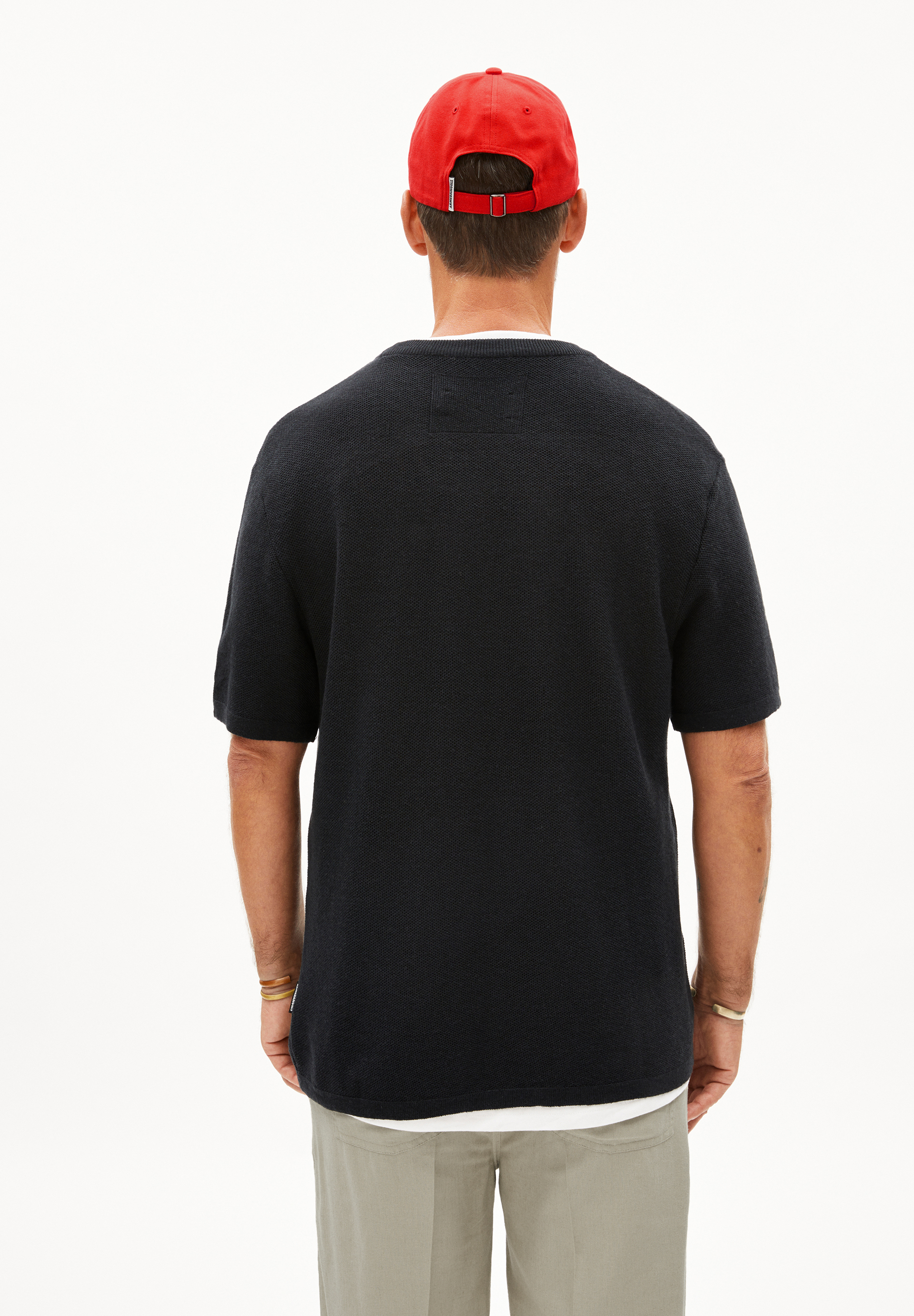 ERWAAN LINO Strickshirt aus Leinen-Mix