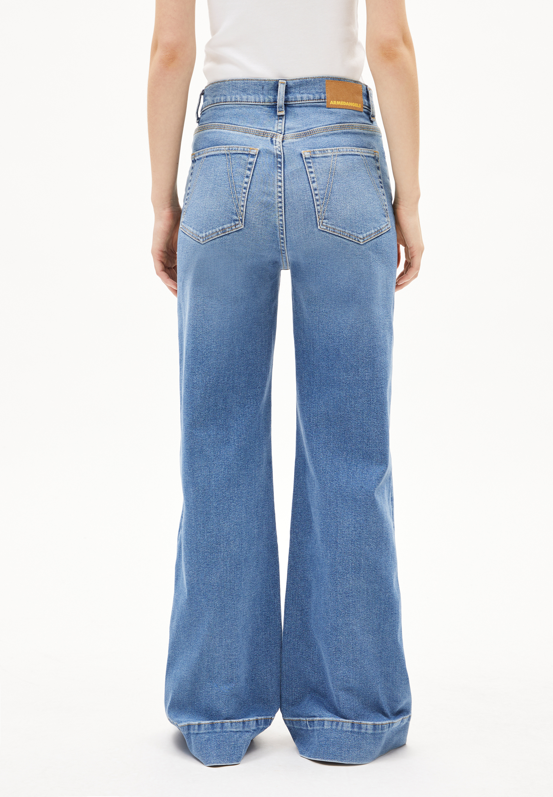 MURLIAA Jean large en mélange de coton recyclé stretch comfort