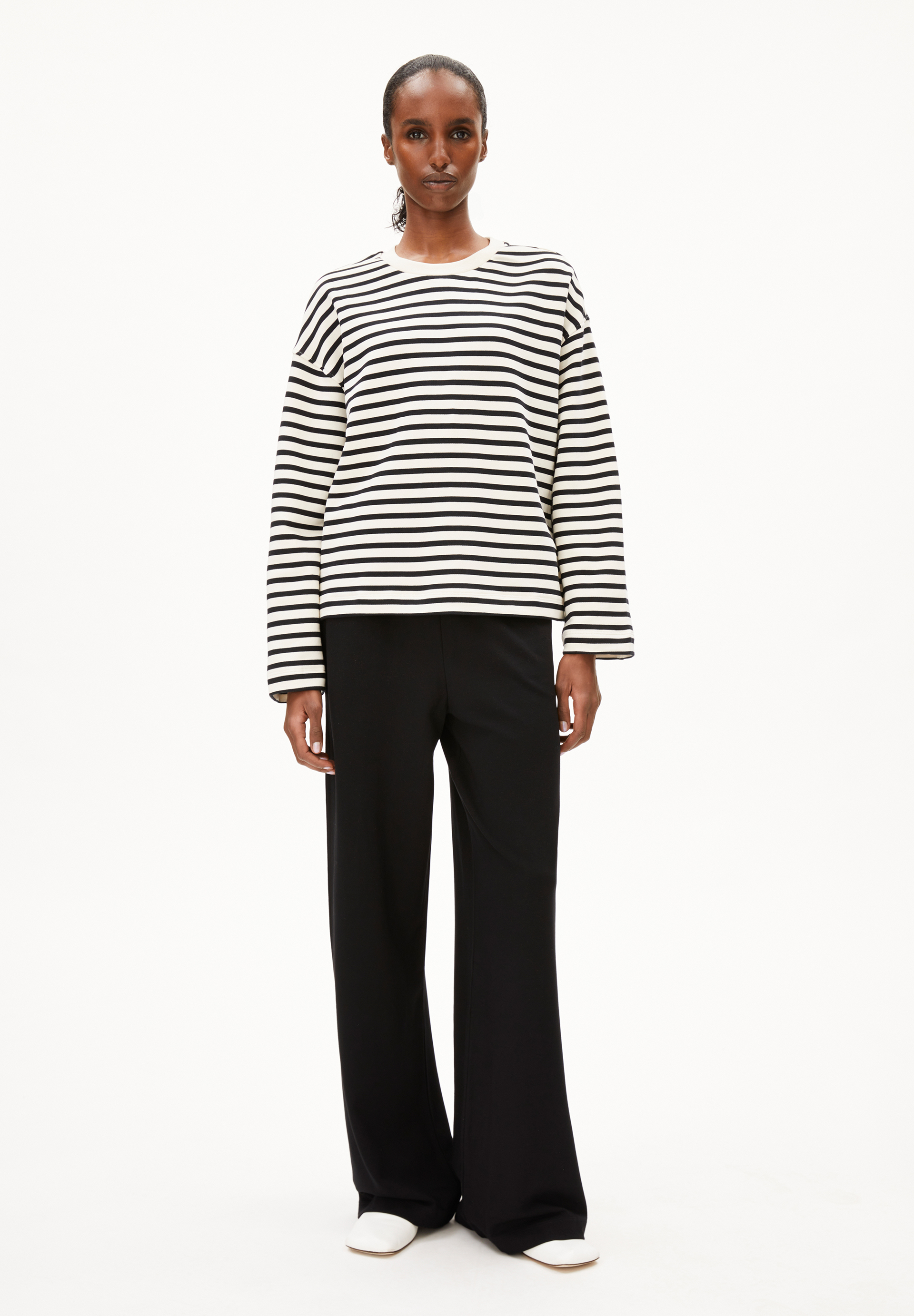 HIMAARI Jersey broek met regular fit van LENZING? ECOVERO?-mix