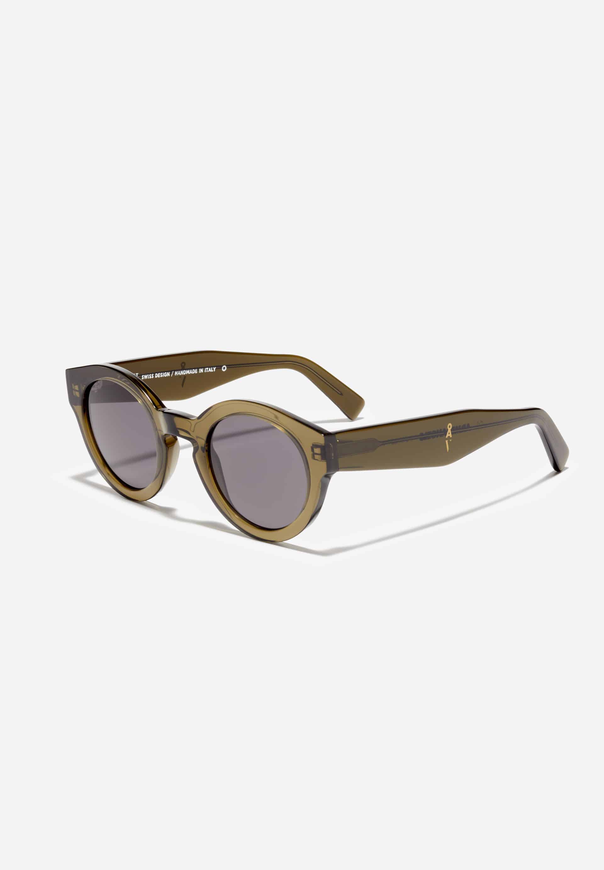 VIU X ARMEDANGELS THE HAALO Sunglasses in round shape made of Eastman Acecate Renew