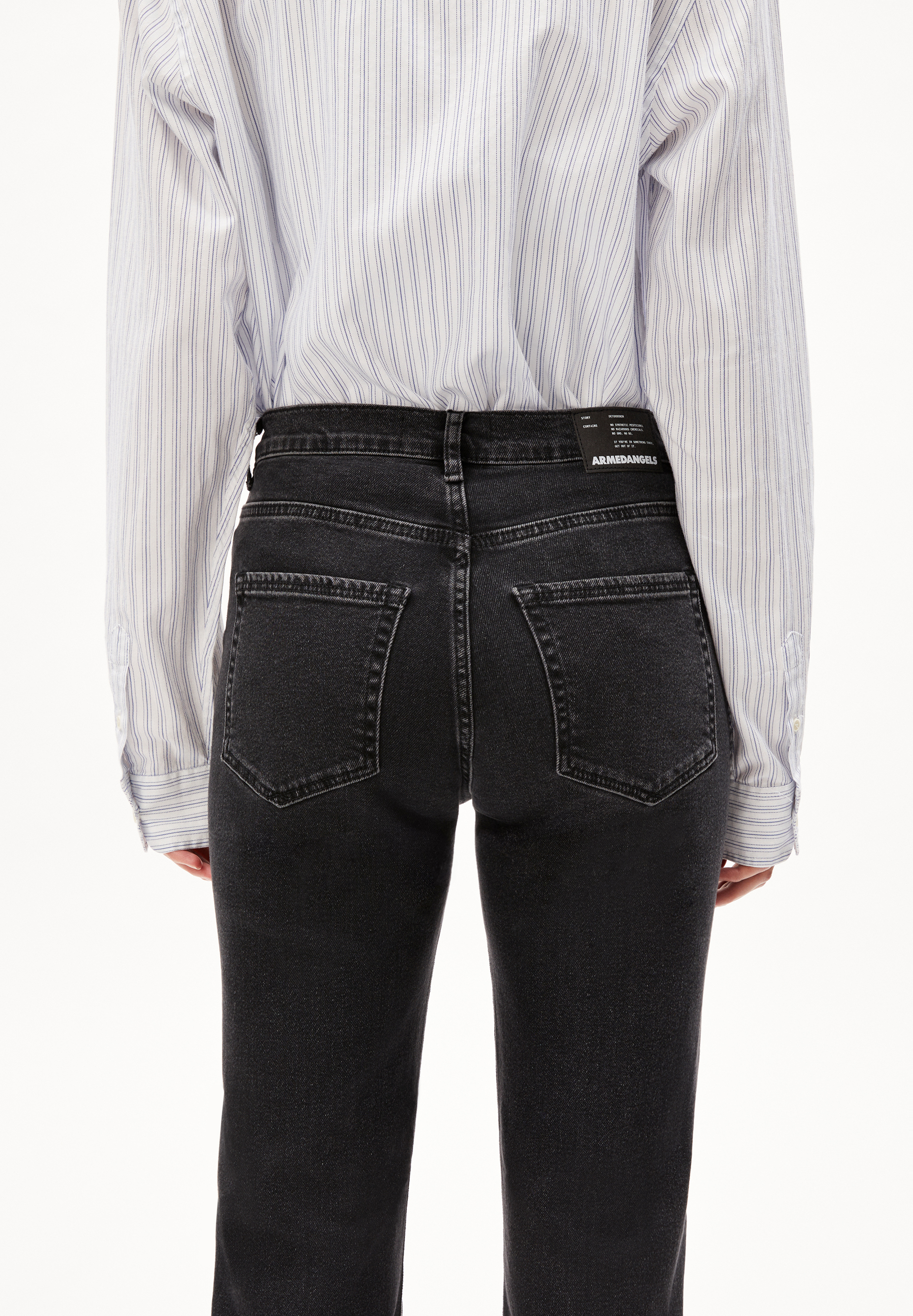 CARENAA Straight Jeans Mid Waist recycled cotton mix Comfort-Stretch