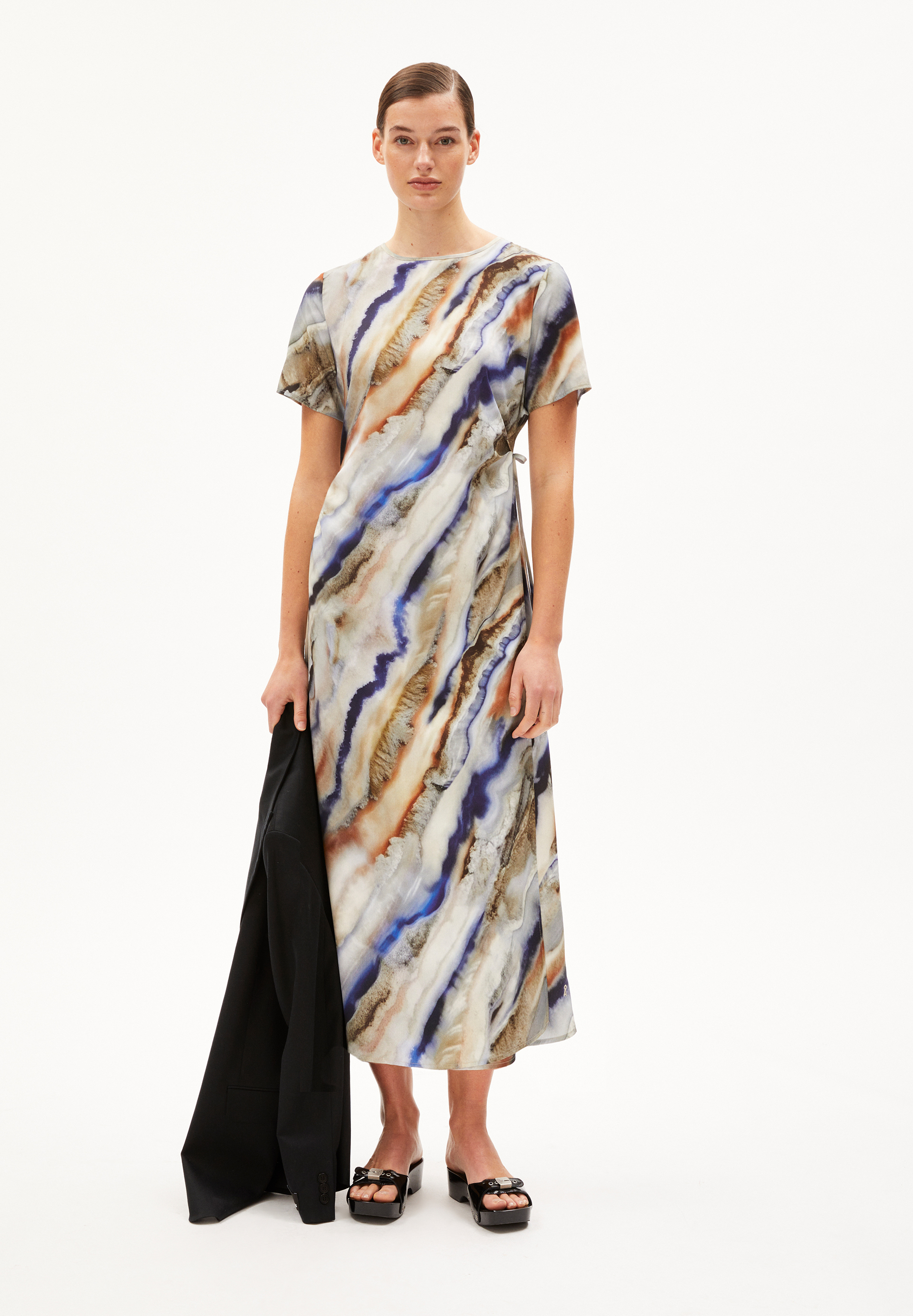 SEDISAA PÄRLAA Webkleid Regular Fit aus TENCEL™ Lyocell Mix