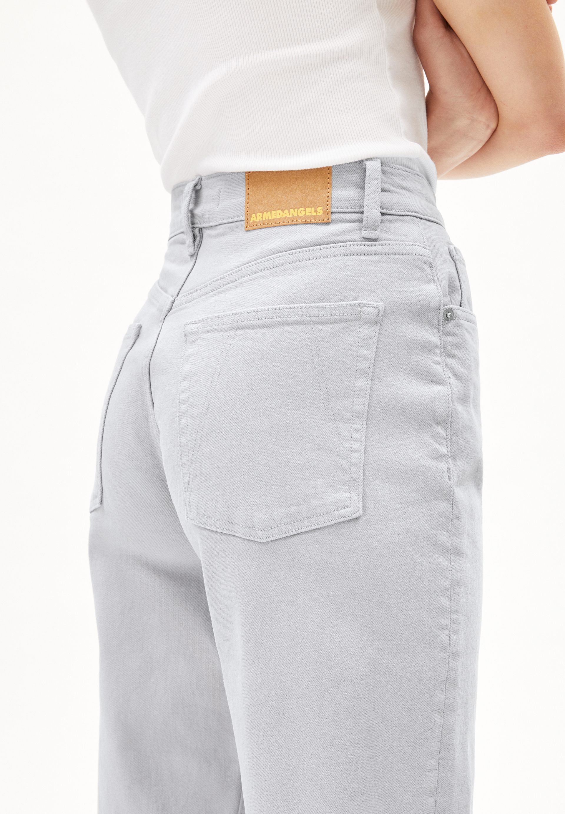 MAIRAA Jean mom en coton mélangé recyclé stretch confort