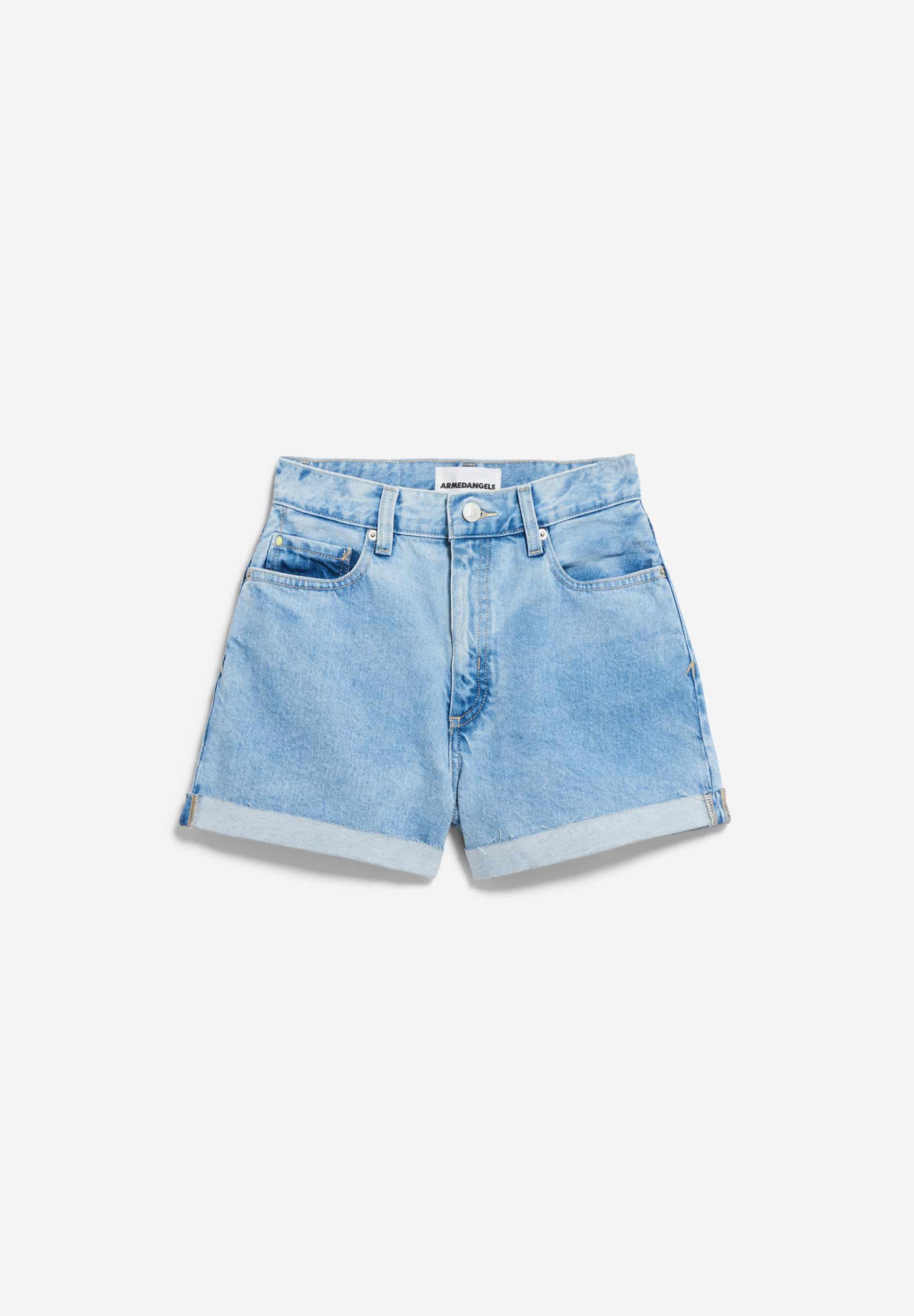 LEMEAA TURN Jeansshort van gerecyclede katoenmix