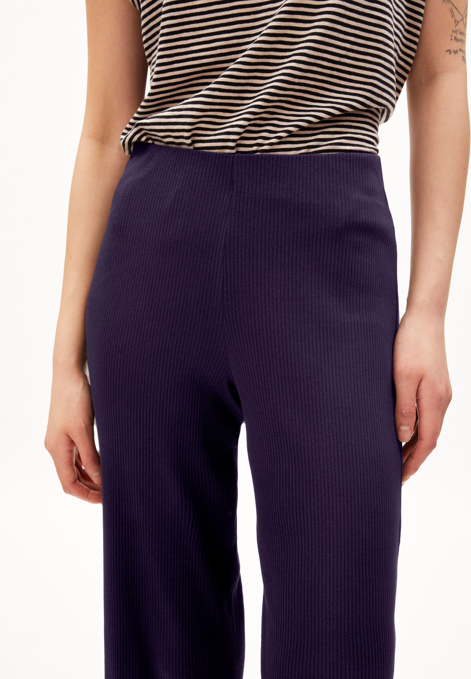 NIAAN Rib-Jersey Pants made of Organic Cotton Mix