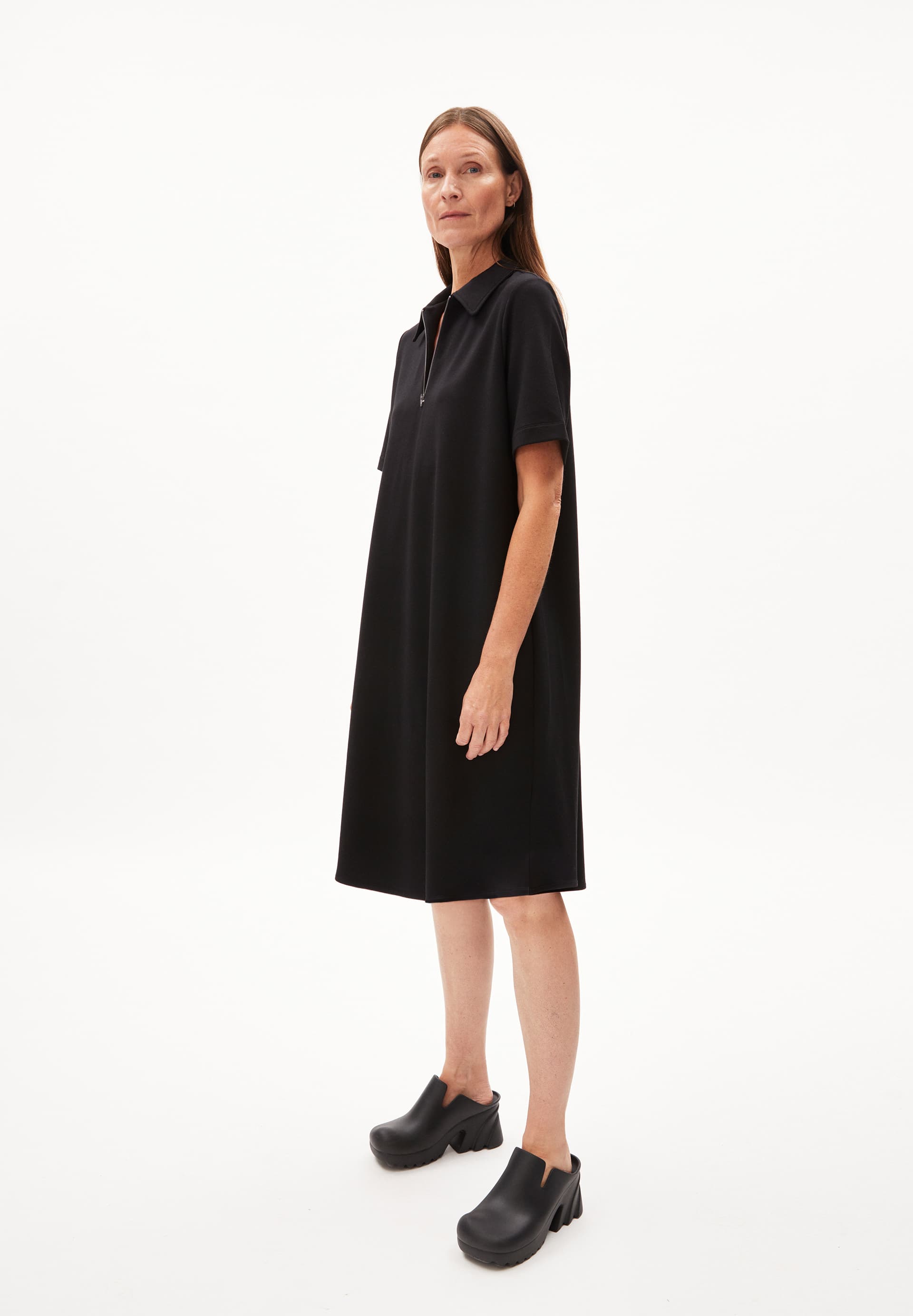 CAMILAARA Jersey Dress Loose Fit made of Organic Cotton Mix