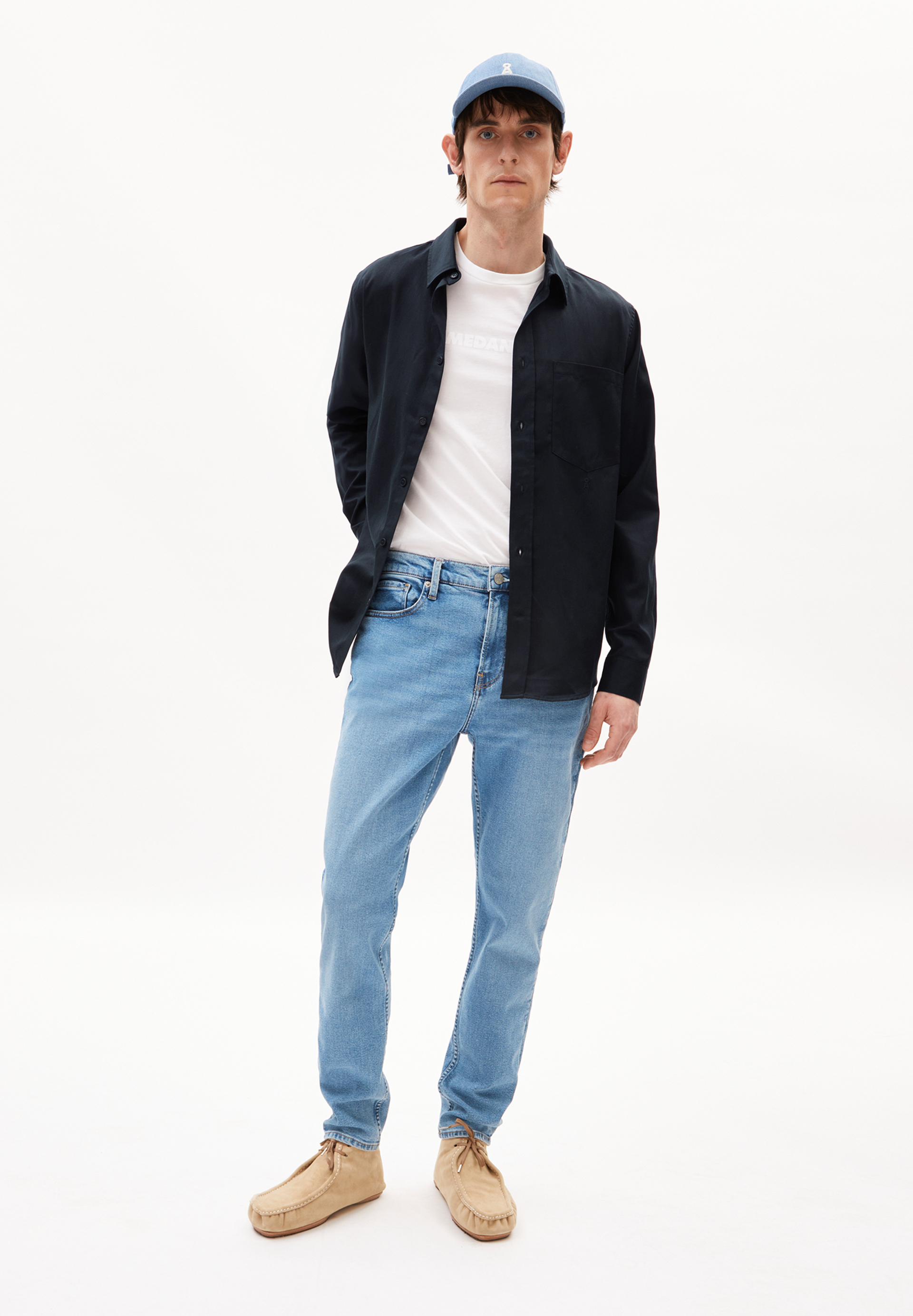 AARJO TARPA Tapered Jeans recycled cotton mix Comfort-Stretch