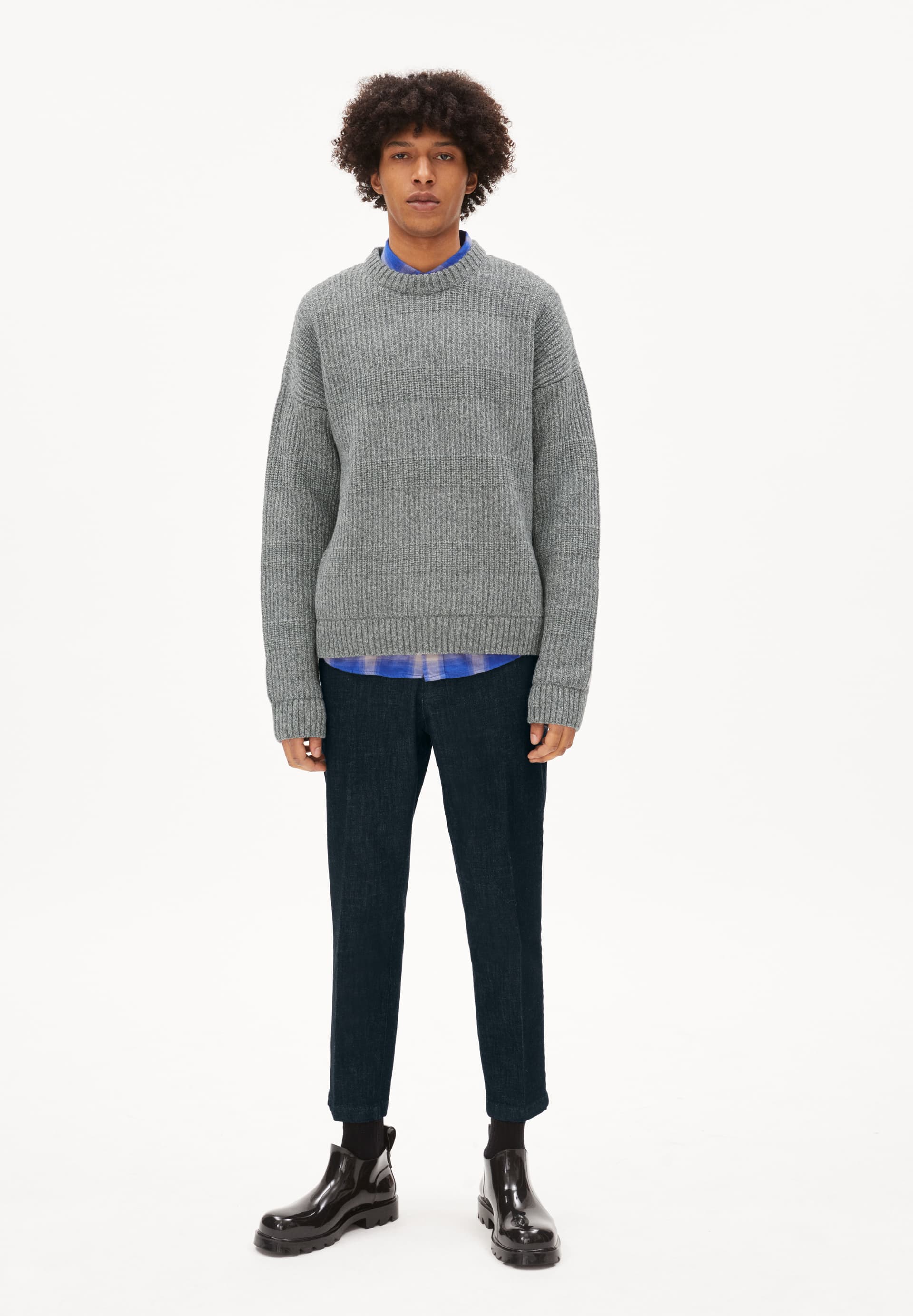 VISKAAN Sweater Relaxed Fit made of Organic Wool Mix (recycled)