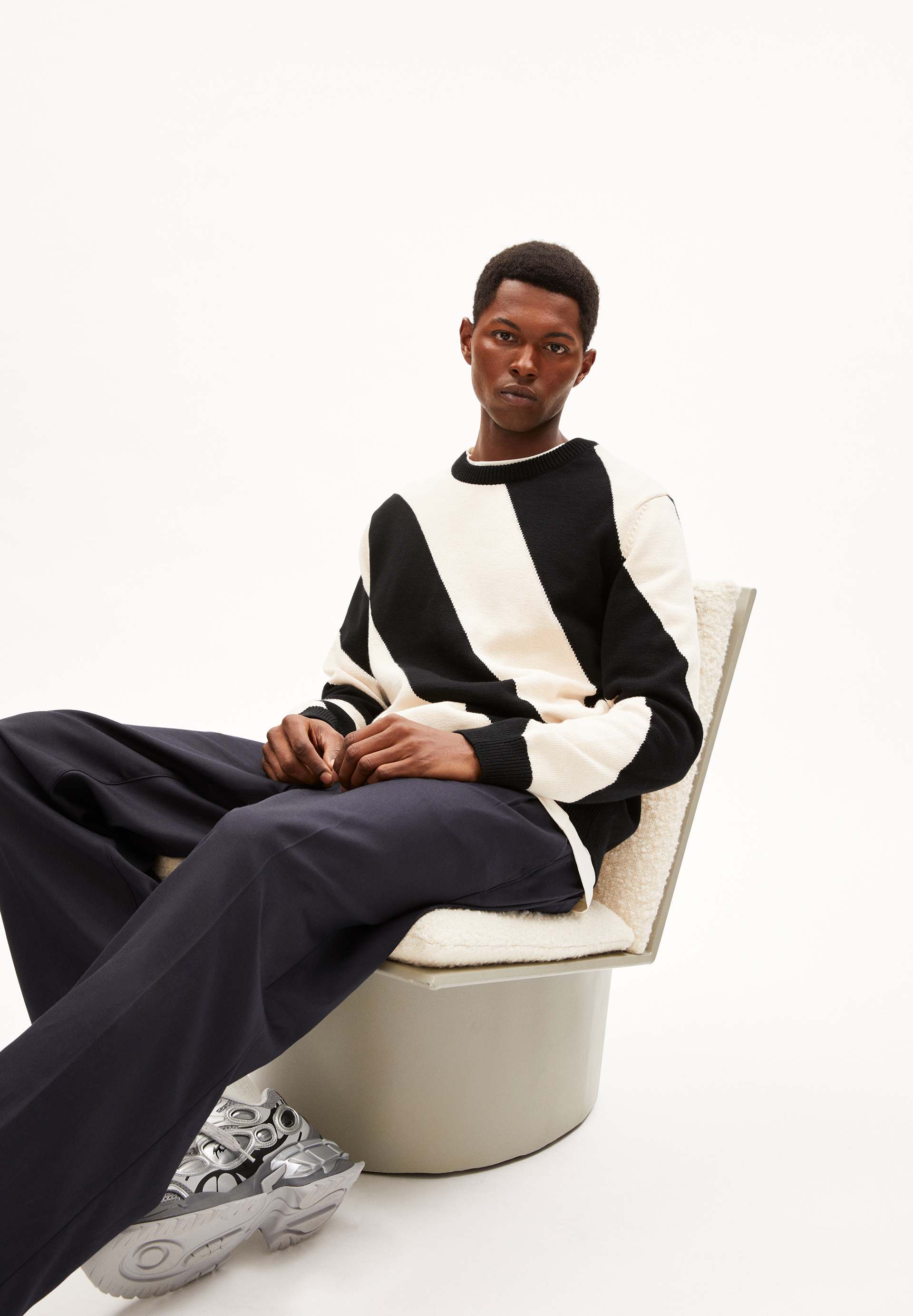 IOAAN Pull coupe standard en coton bio