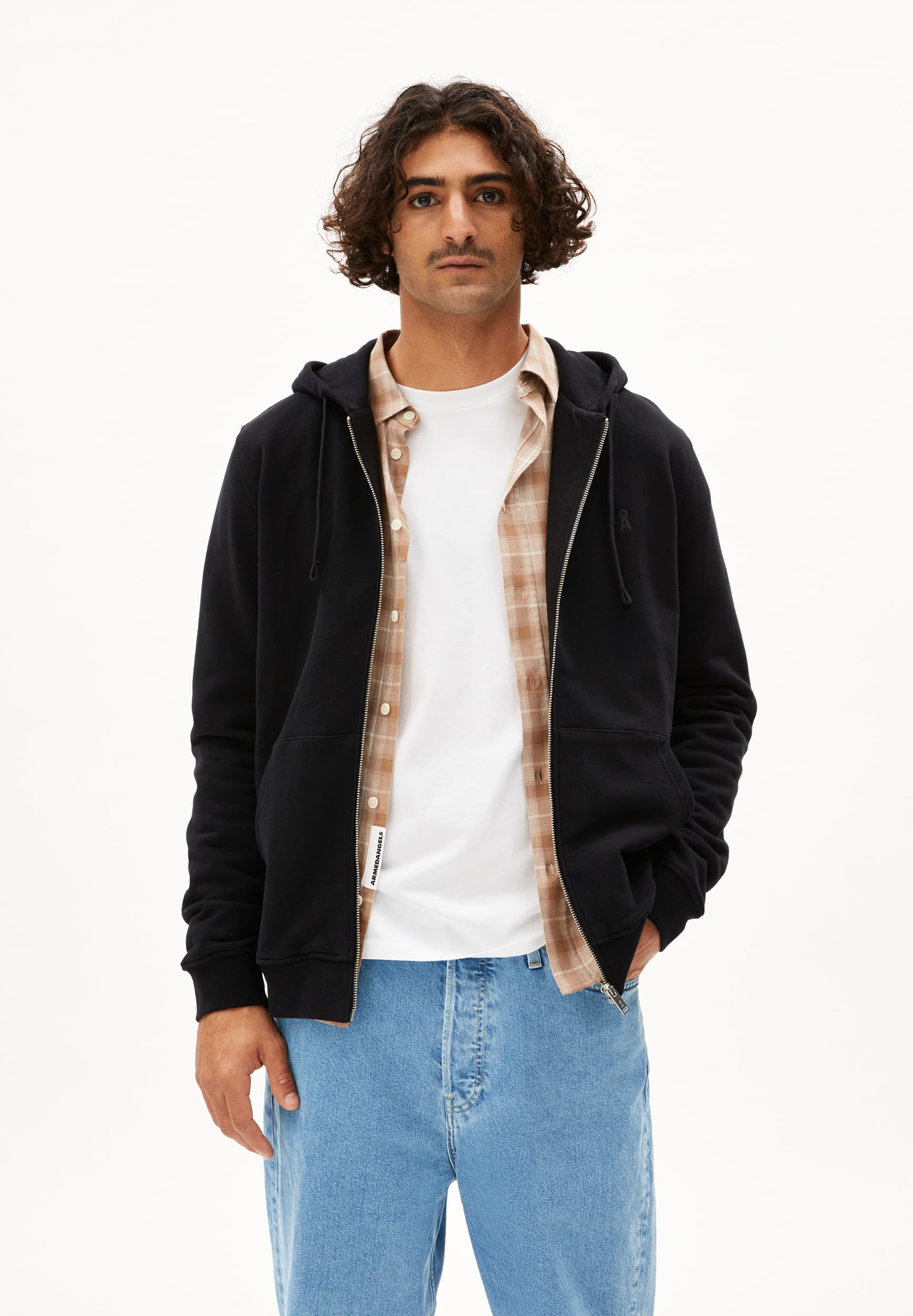 SAROMIAAN COMFORT Sweat Jacket made of Organic Cotton Mix