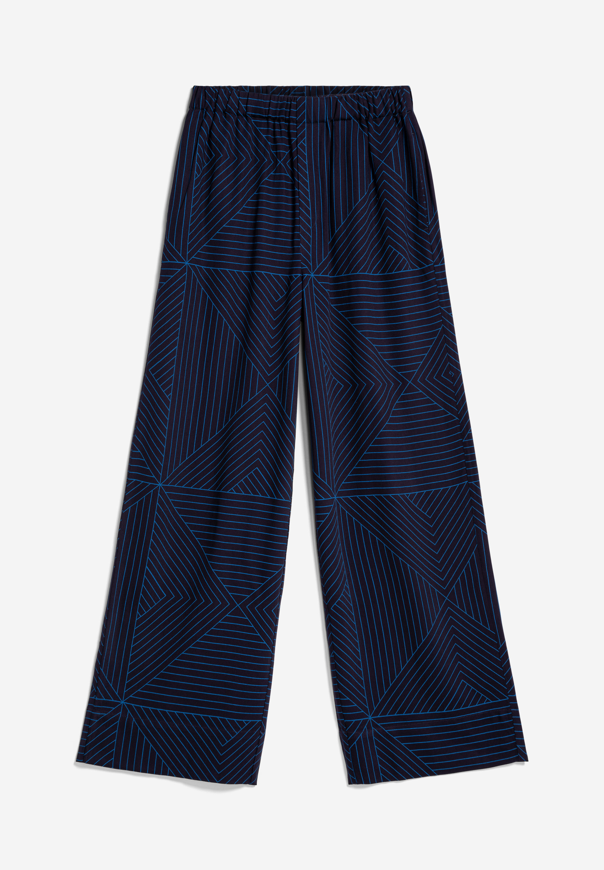 JOVAALIE GRAPHIC LINES Woven Pants made of LENZING™ ECOVERO™ Viscose